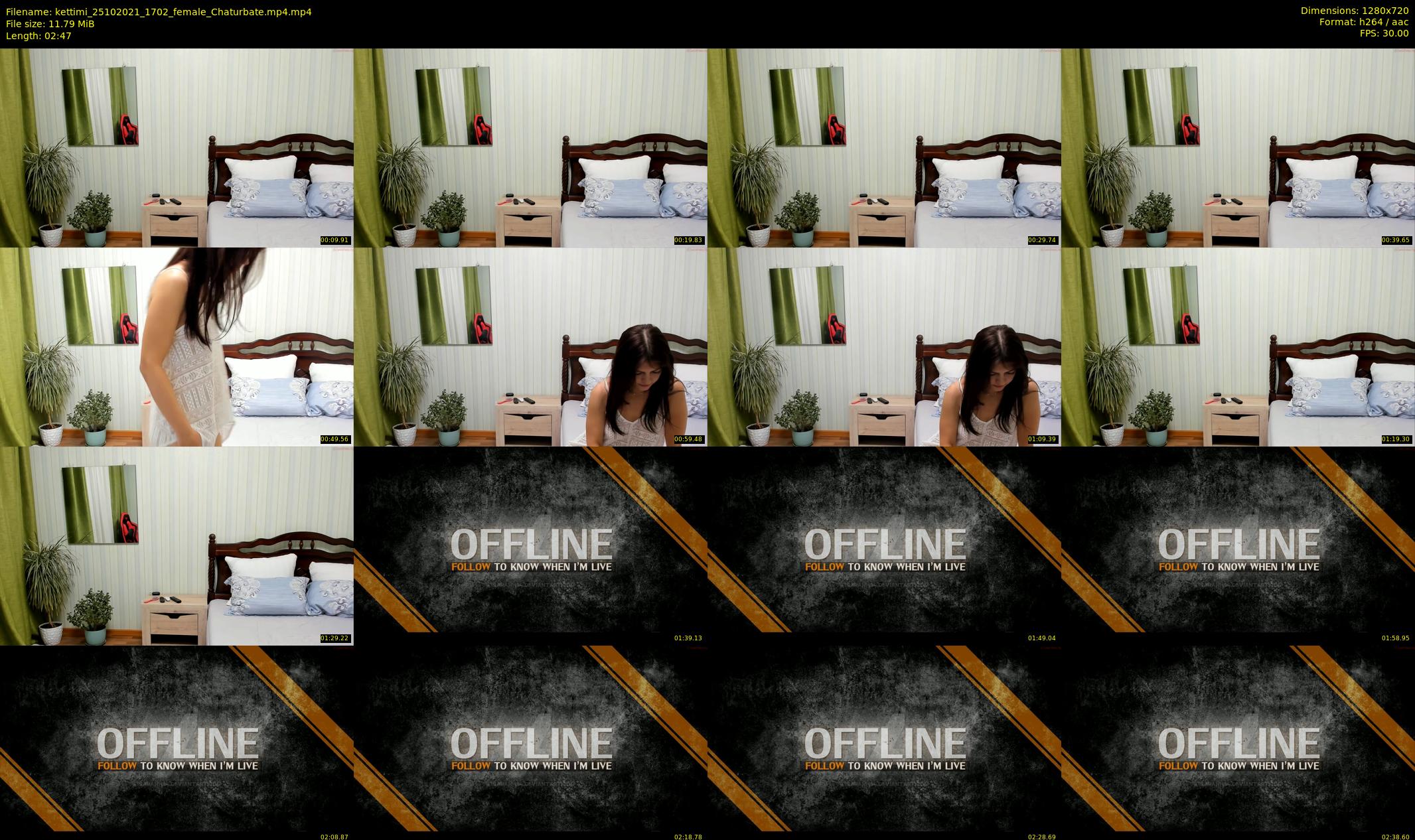 kettimi — 3 minute Chaturbate female cam show recording, 720p, Oct 25, 2021