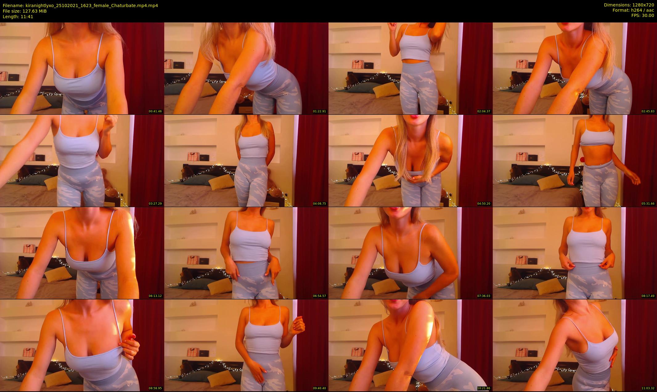 kiranightlyxo — 12 minute Chaturbate female cam show recording, 720p, Oct 25, 2021