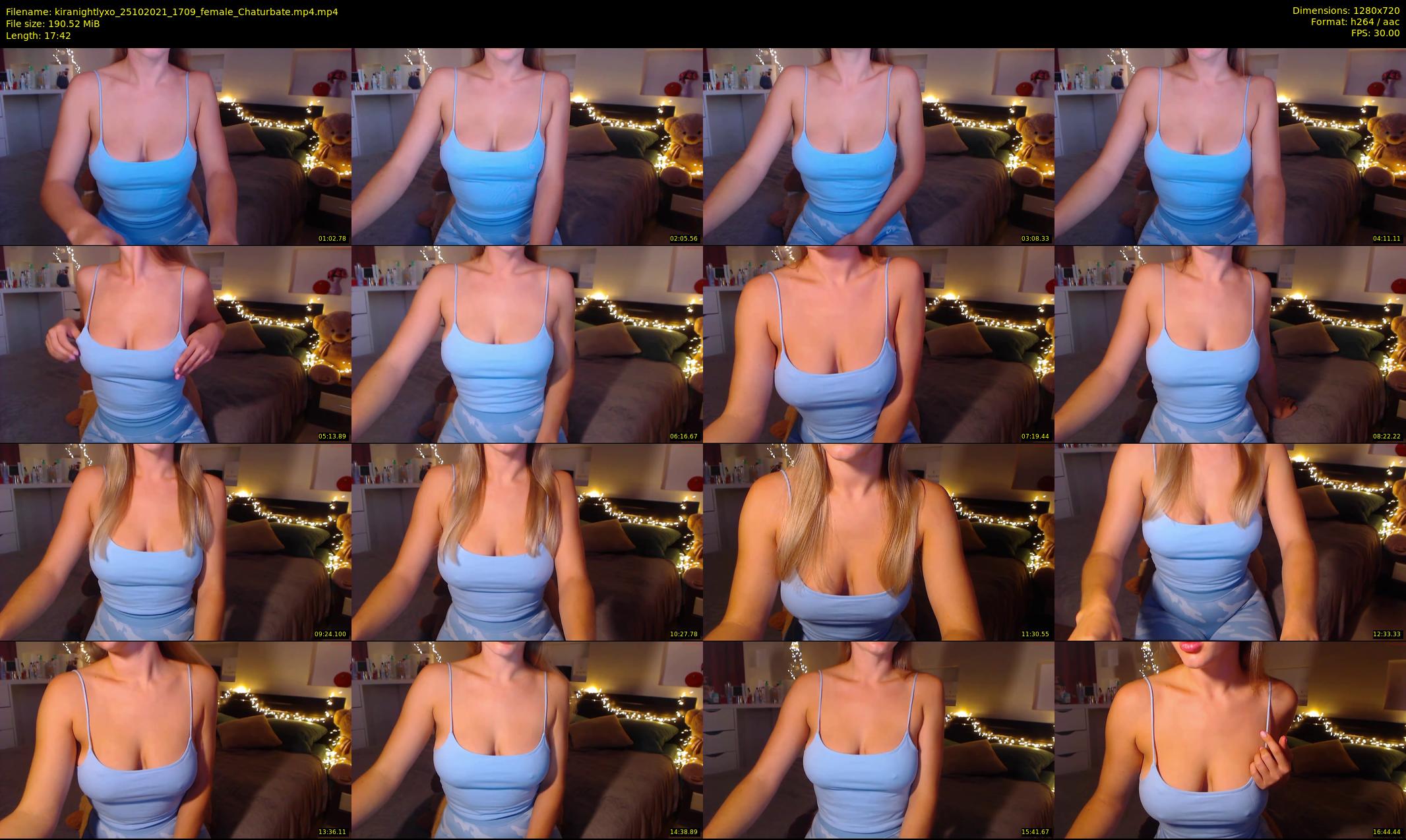 kiranightlyxo — 18 minute Chaturbate female cam show recording, 720p, Oct 25, 2021