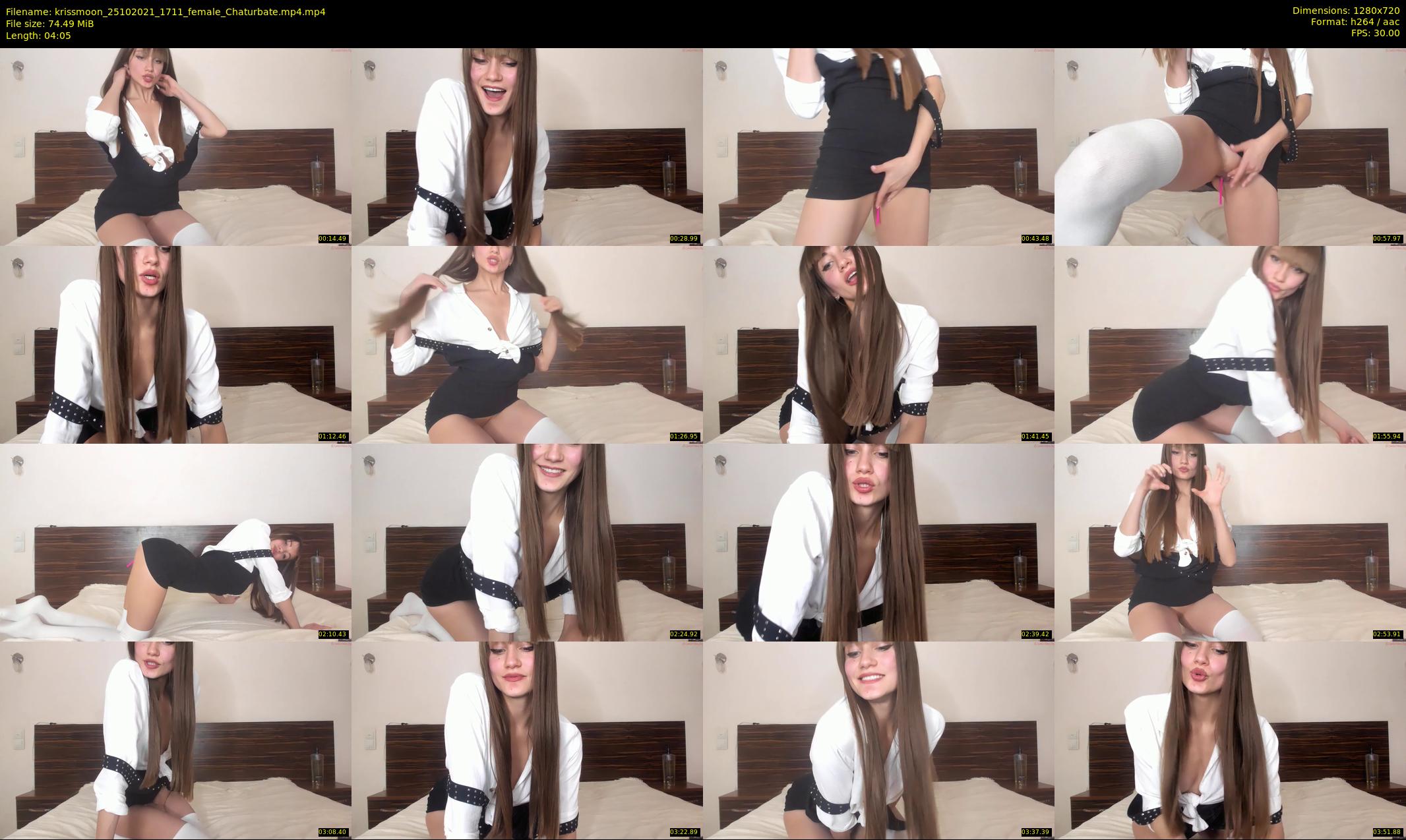 krissmoon — 5 minute Chaturbate female cam show recording, 720p, Oct 25, 2021
