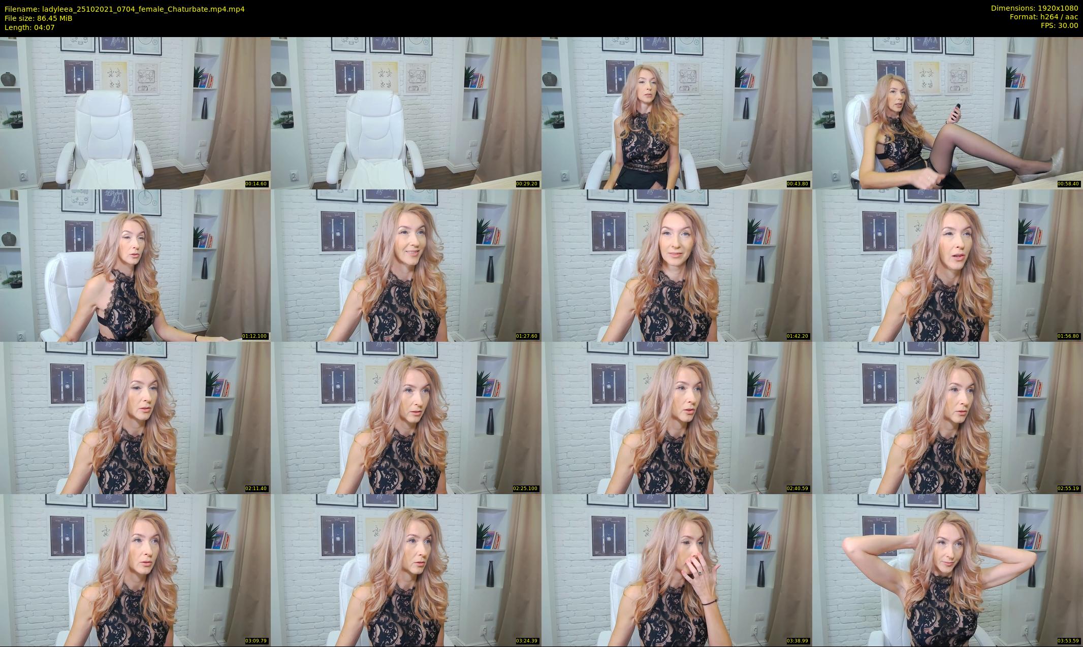 ladyleea — 5 minute Chaturbate female cam show recording, 1080p, Oct 25, 2021