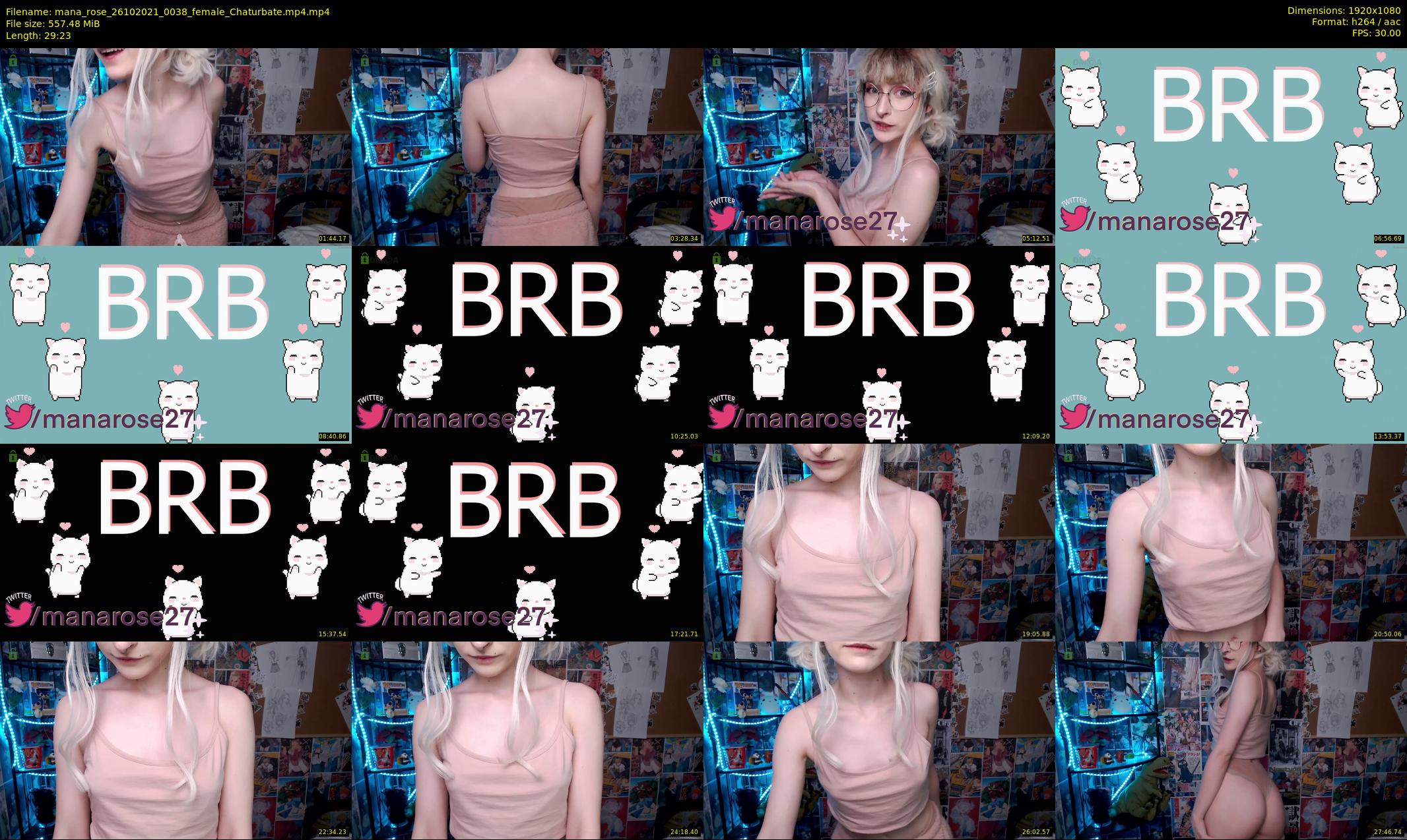 mana_rose — 30 minute Chaturbate female cam show recording, 1080p, Oct 26, 2021
