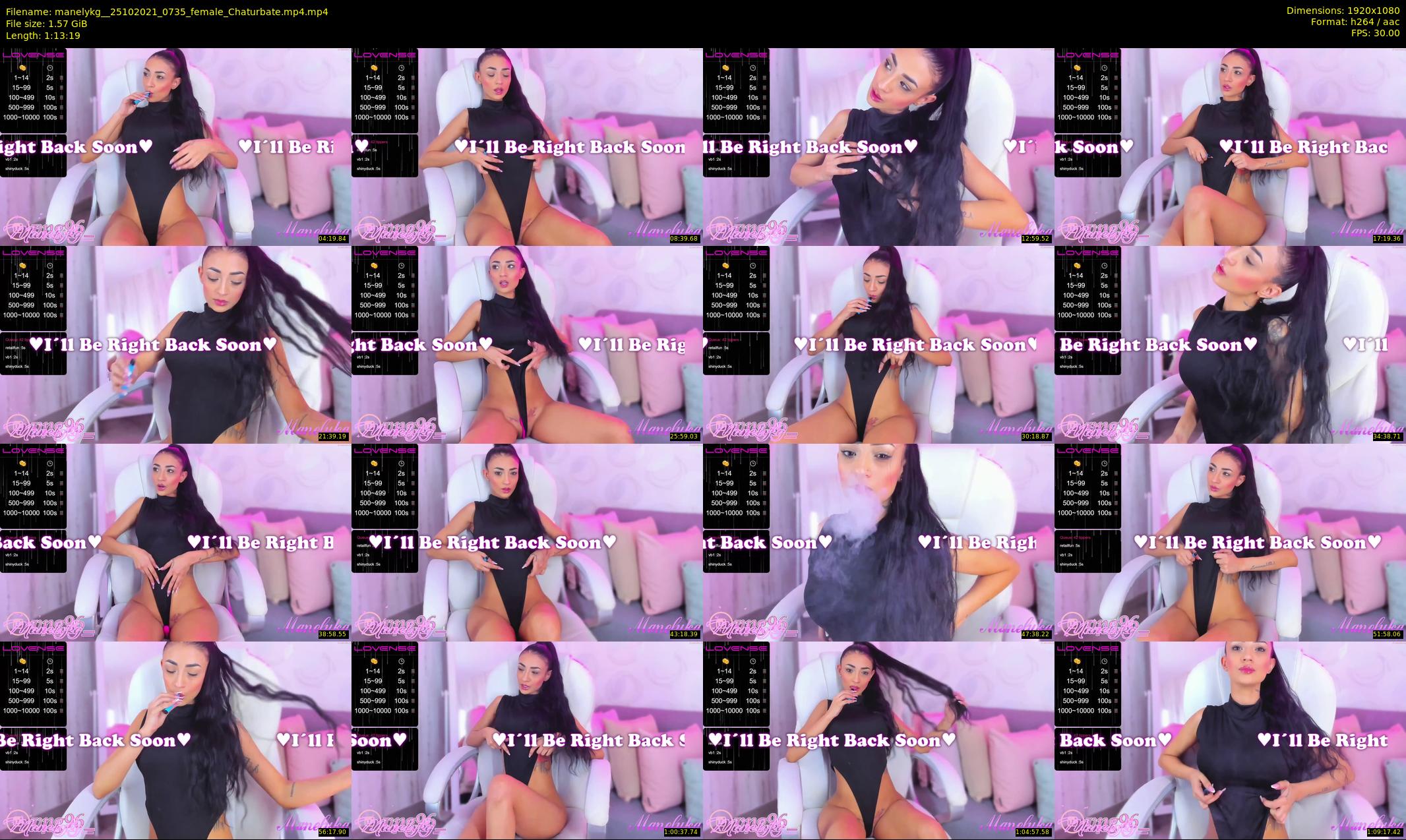 manelykg_ — 74 minute Chaturbate female cam show recording, 1080p, Oct 25, 2021
