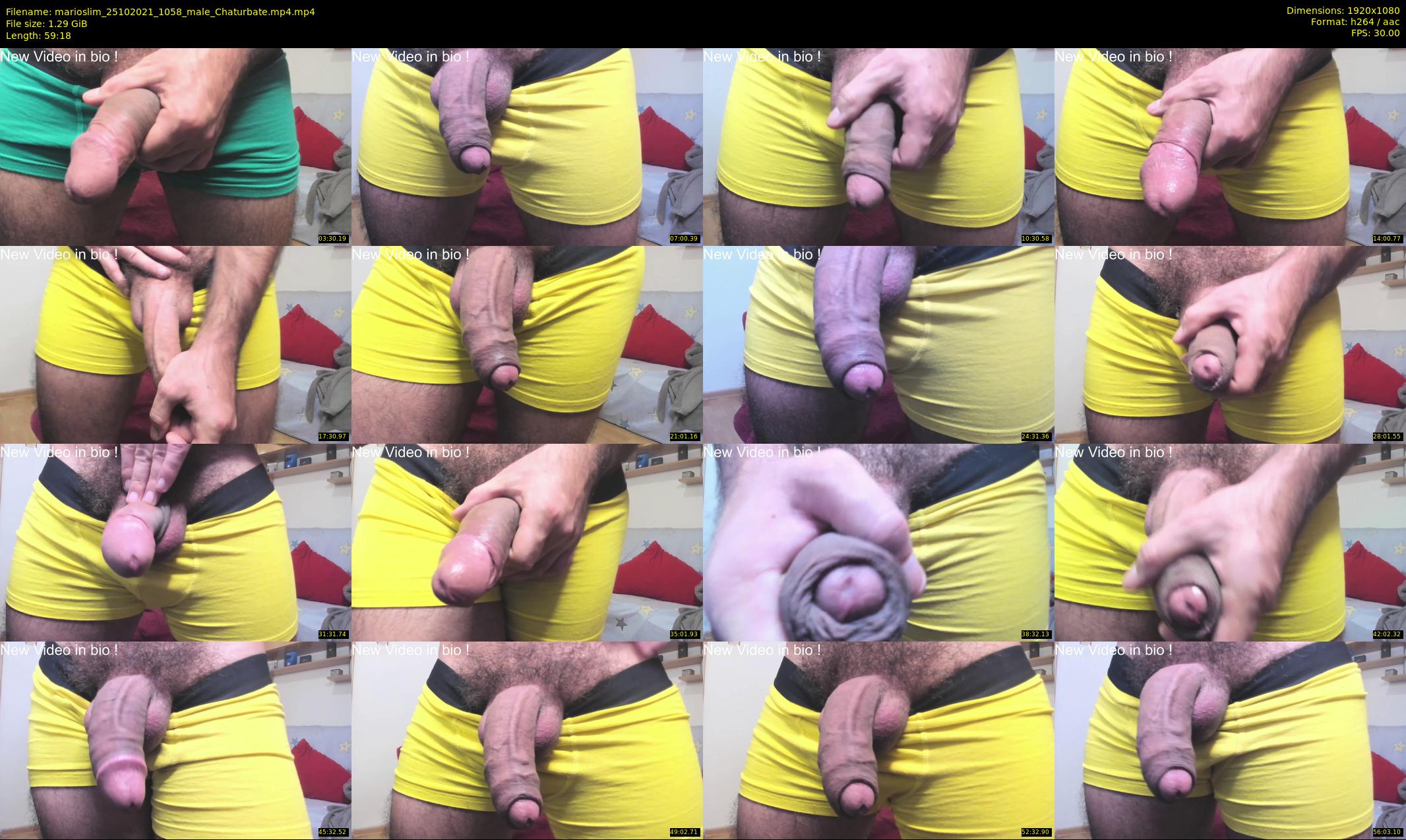 marioslim — 60 minute Chaturbate male cam show recording, 1080p, Oct 25, 2021