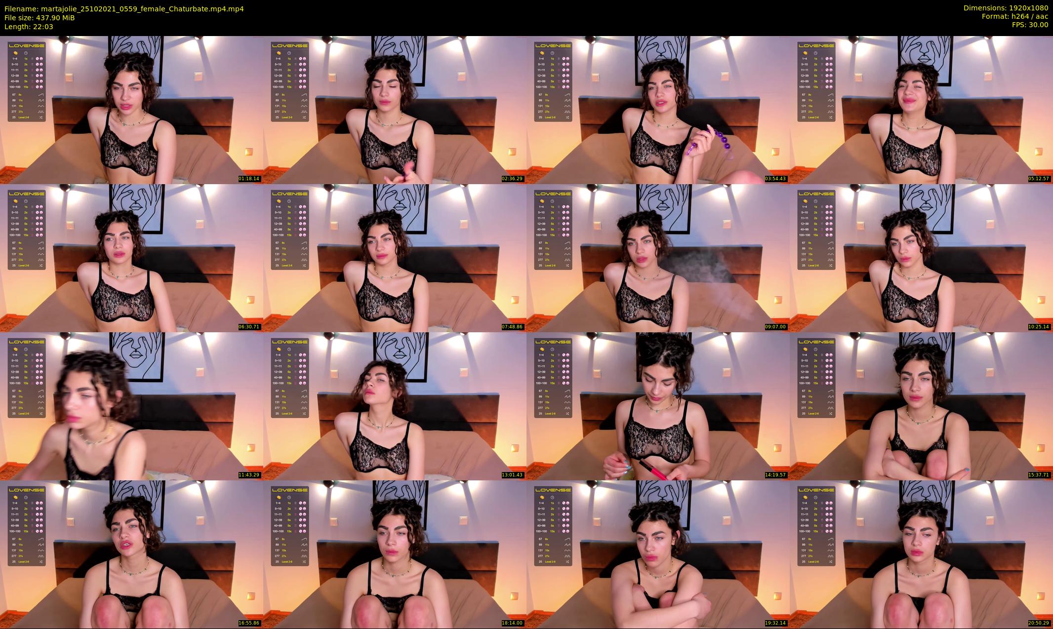 martajolie — 23 minute Chaturbate female cam show recording, 1080p, Oct 25, 2021