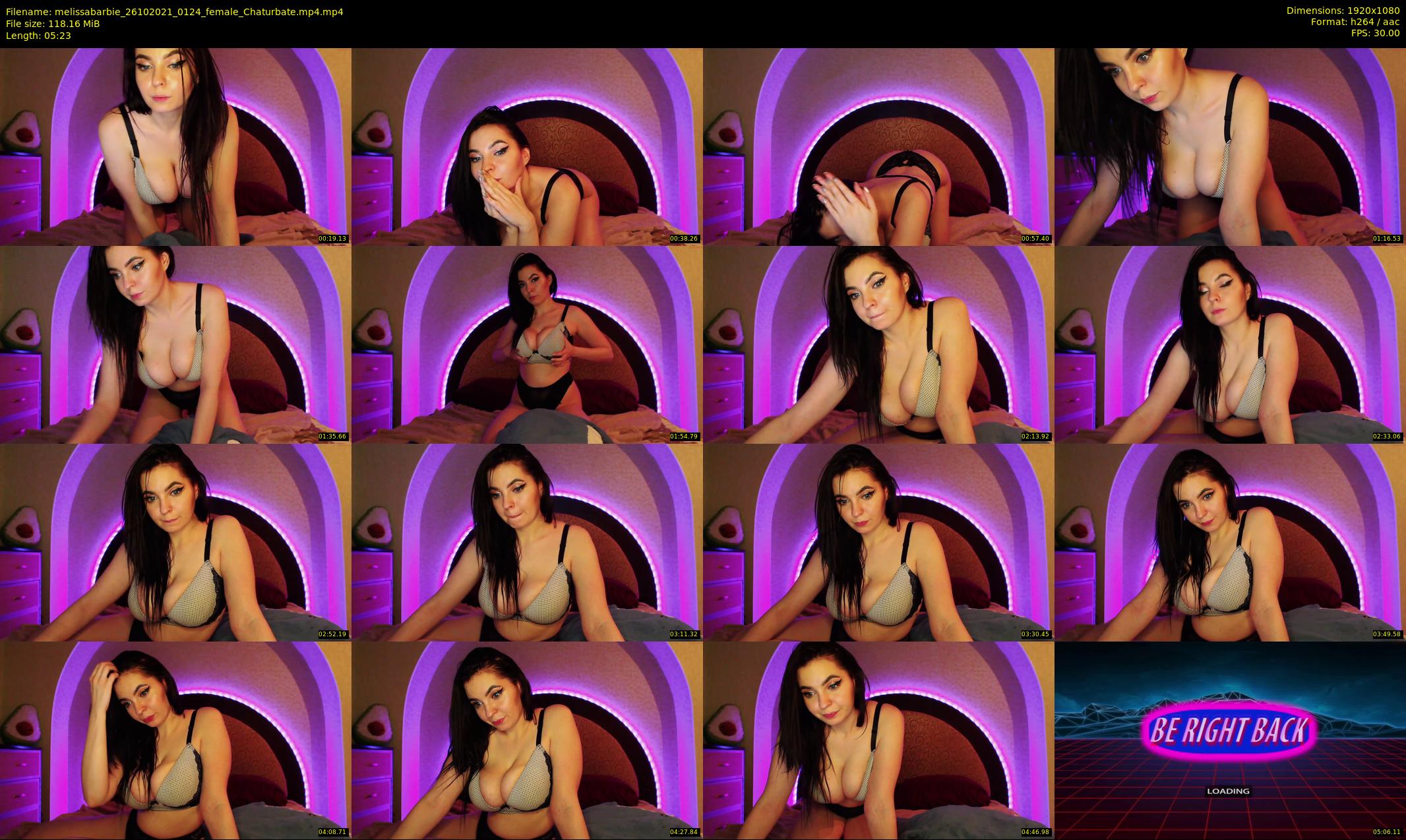 melissabarbie — 6 minute Chaturbate couple cam show recording, 1080p, Oct 26, 2021
