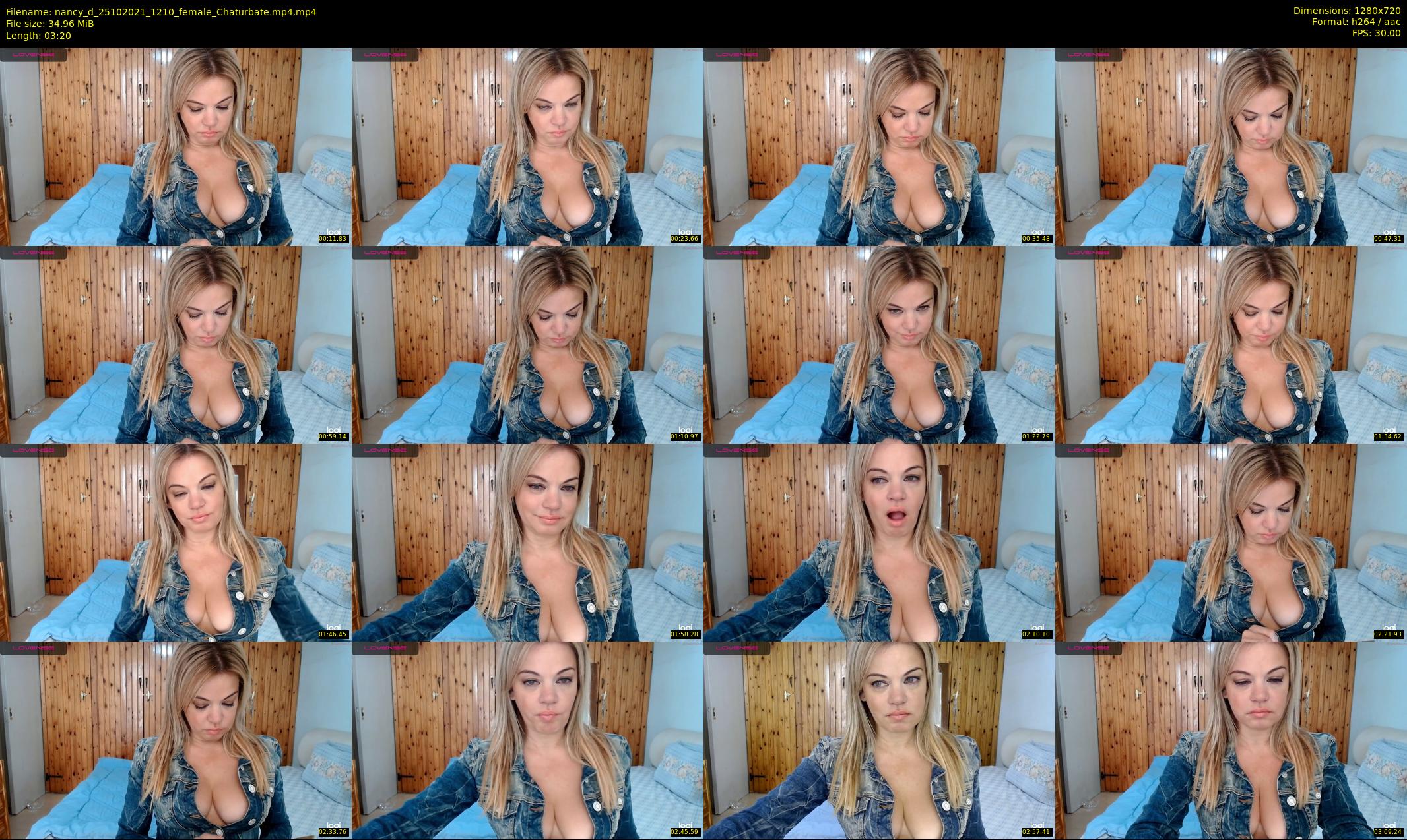 nancy_d — 4 minute Chaturbate female cam show recording, 720p, Oct 25, 2021