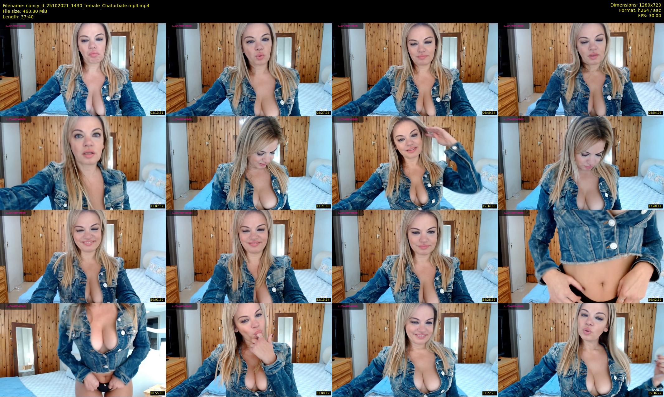 nancy_d — 38 minute Chaturbate female cam show recording, 720p, Oct 25, 2021