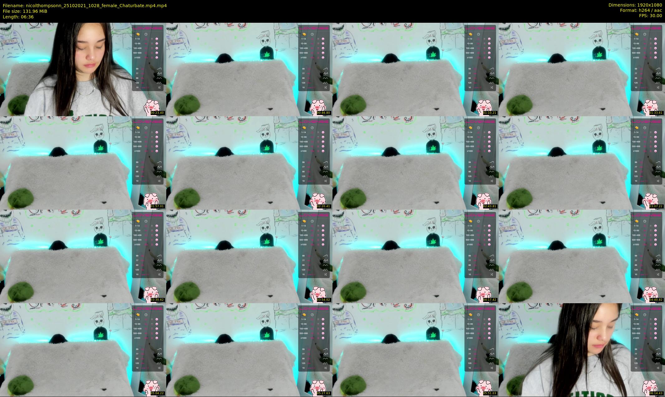 nicolthompsonn — 7 minute Chaturbate female cam show recording, 1080p, Oct 25, 2021