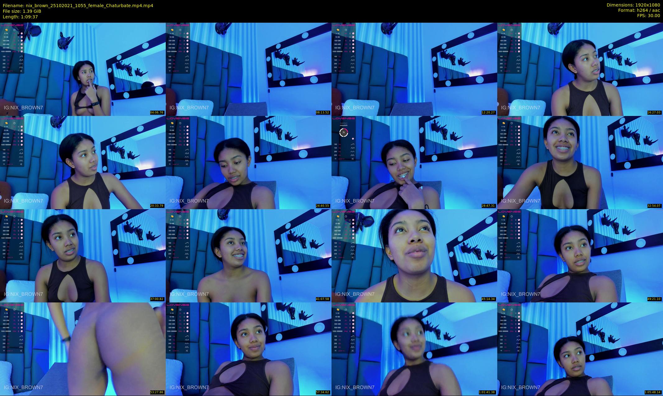 nix_brown — 70 minute Chaturbate female cam show recording, 1080p, Oct 25, 2021