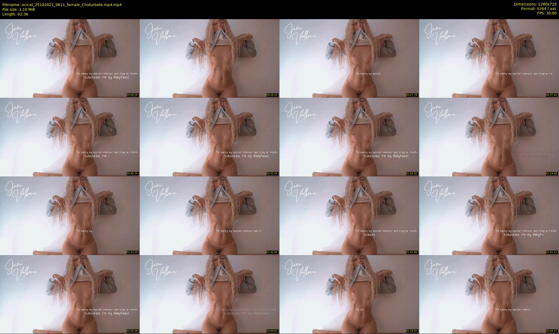 ocicat — 3 minute Chaturbate female cam show recording, 720p, Oct 25, 2021