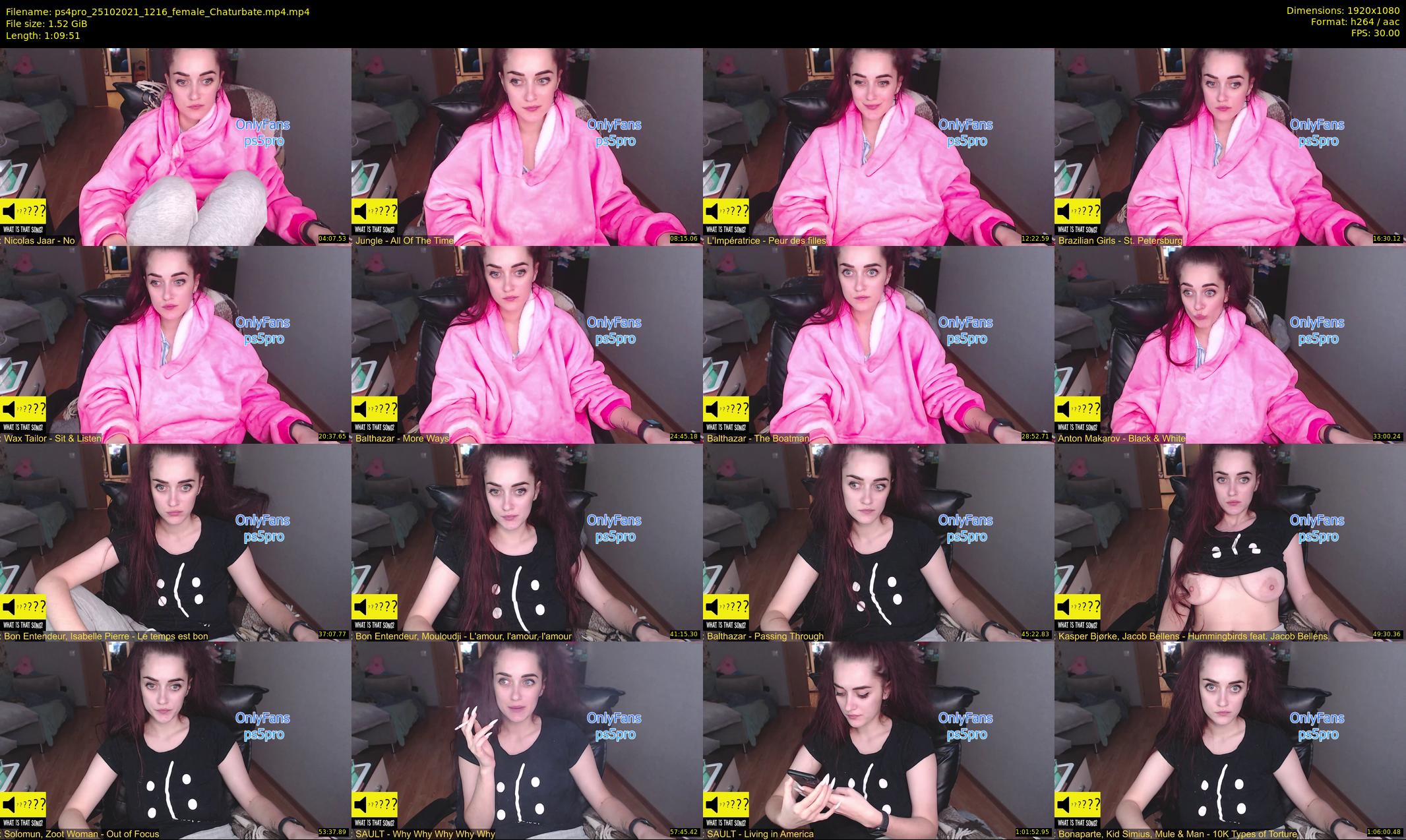 ps4pro — 70 minute Chaturbate female cam show recording, 1080p, Oct 25, 2021