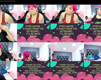 pyrowayne — 59 minute Chaturbate female cam show recording, 1080p, Oct 26, 2021