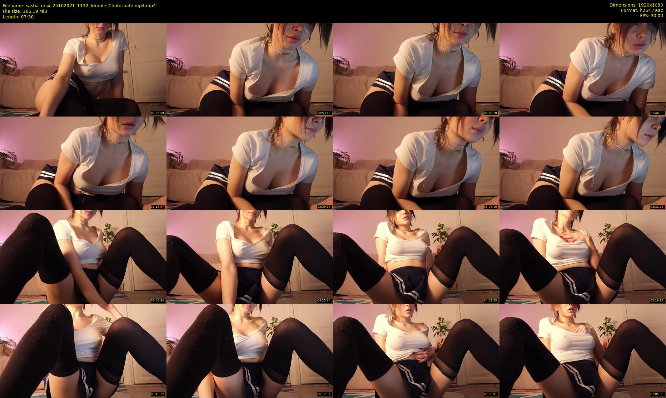sasha_ursx — 8 minute Chaturbate female cam show recording, 1080p, Oct 25, 2021