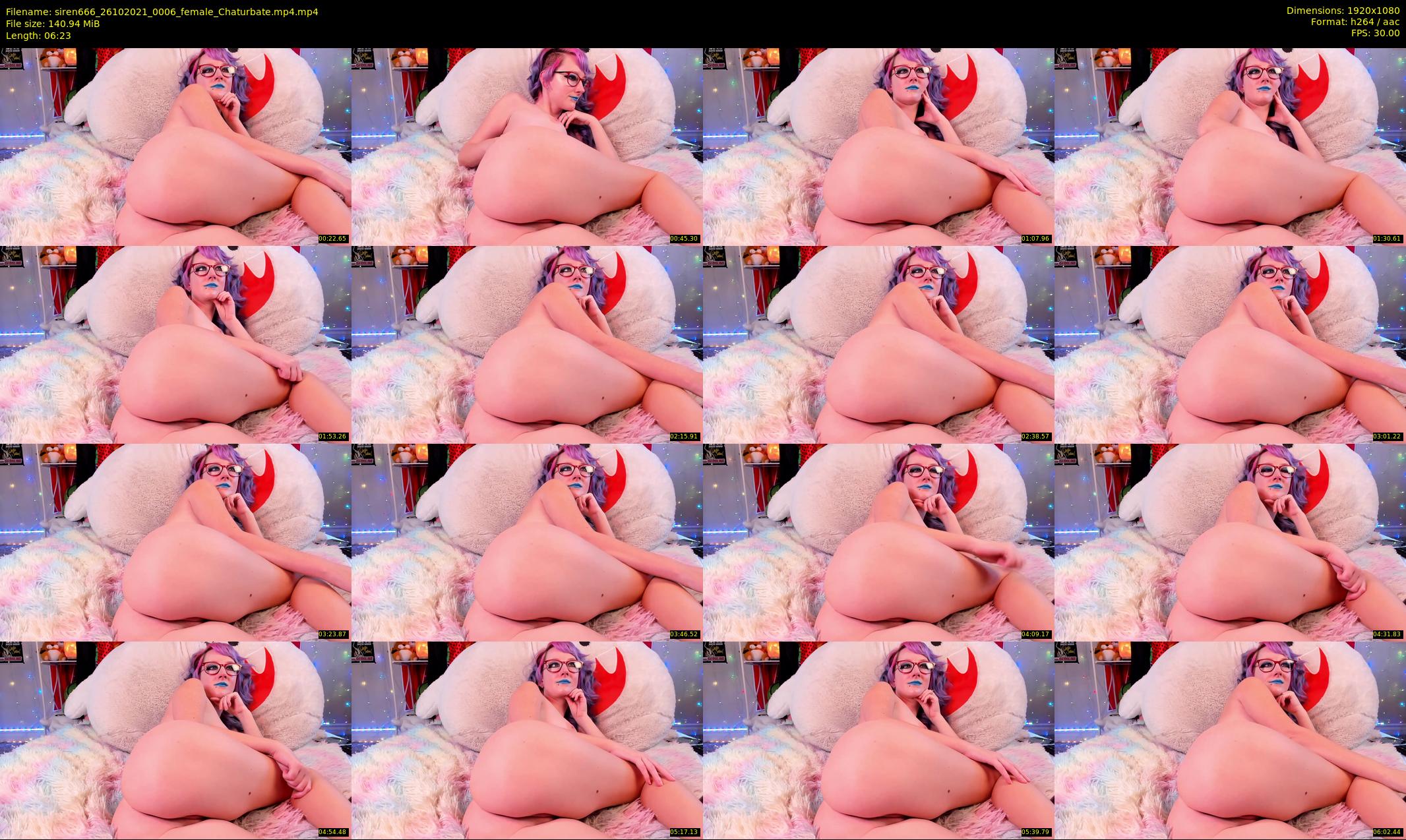 siren666 — 7 minute Chaturbate female cam show recording, 1080p, Oct 26, 2021