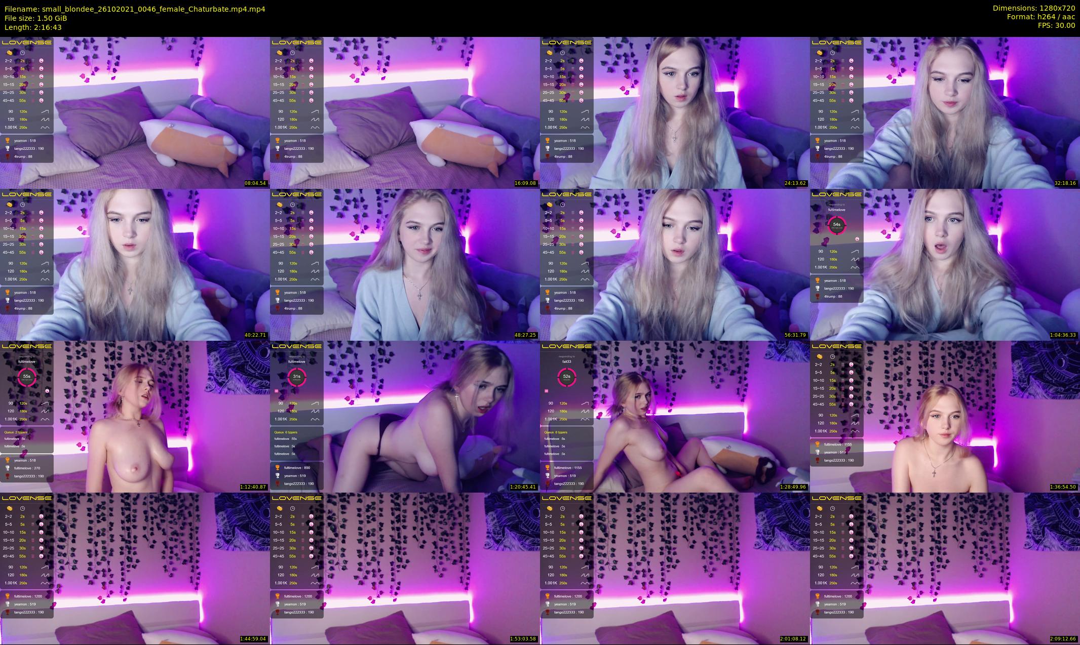 small_blondee — 137 minute Chaturbate female cam show recording, 720p, Oct 26, 2021
