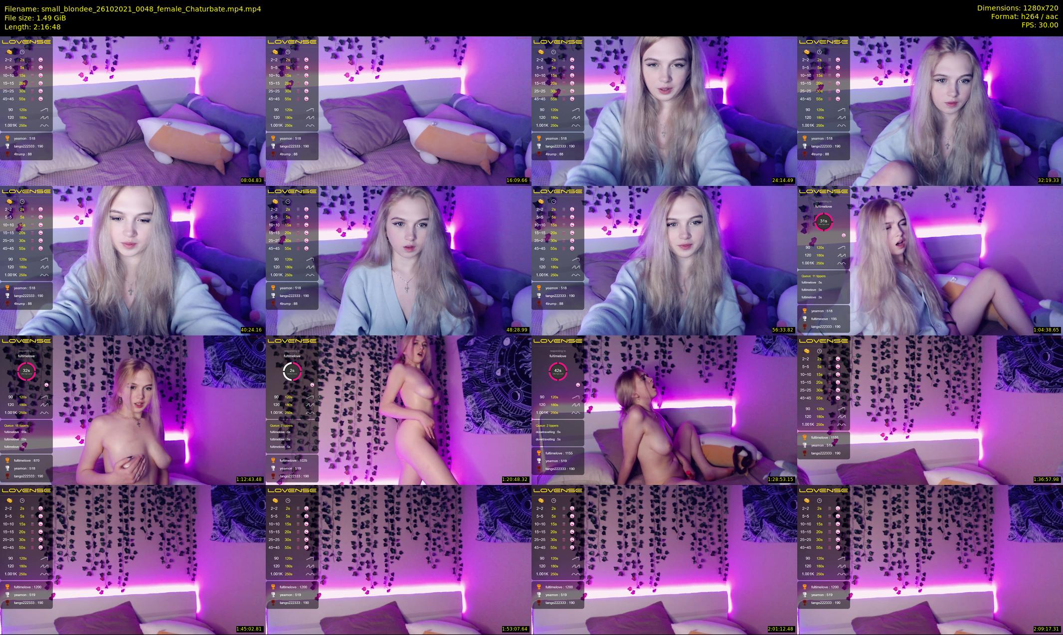 small_blondee — 137 minute Chaturbate female cam show recording, 720p, Oct 26, 2021