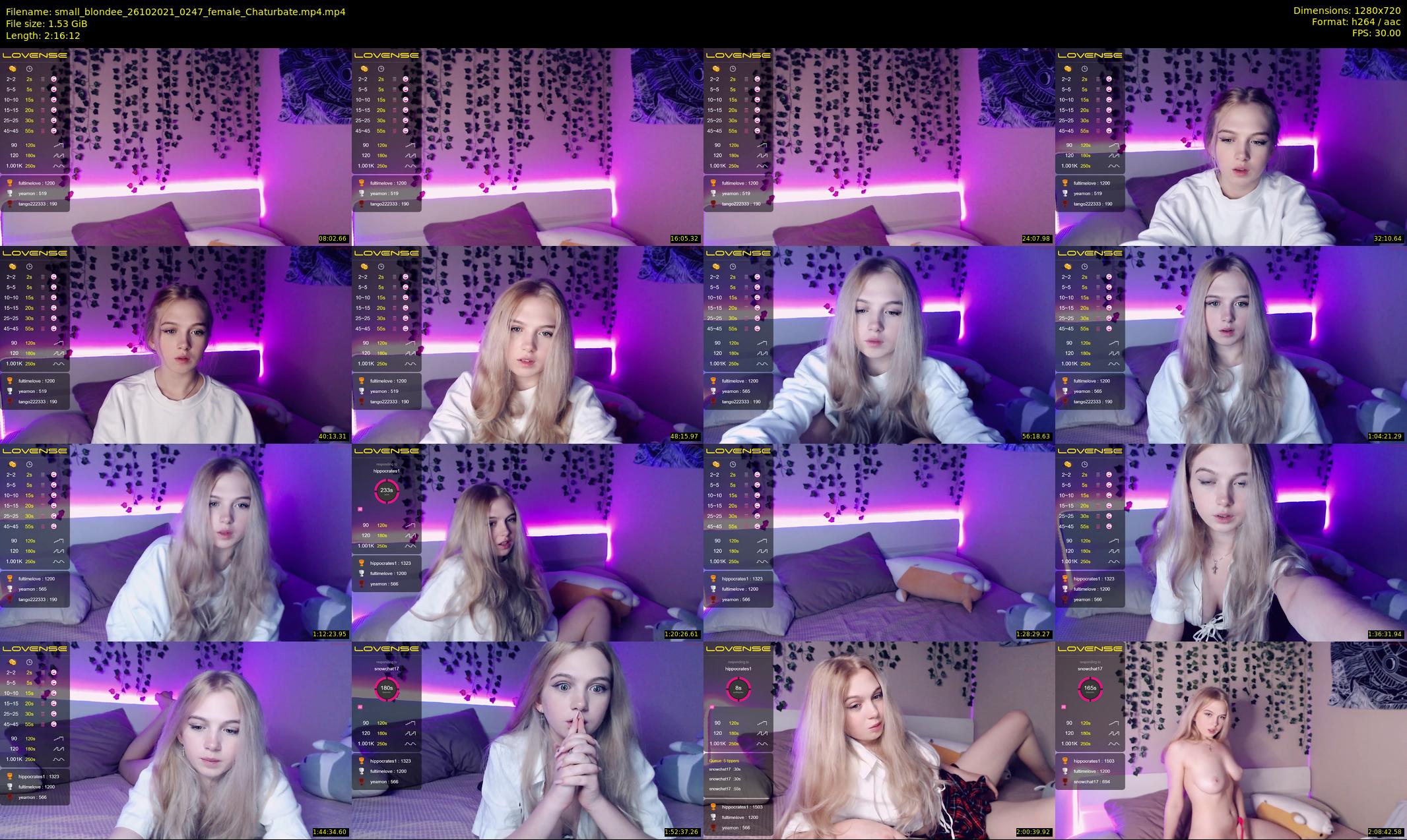 small_blondee — 137 minute Chaturbate female cam show recording, 720p, Oct 26, 2021