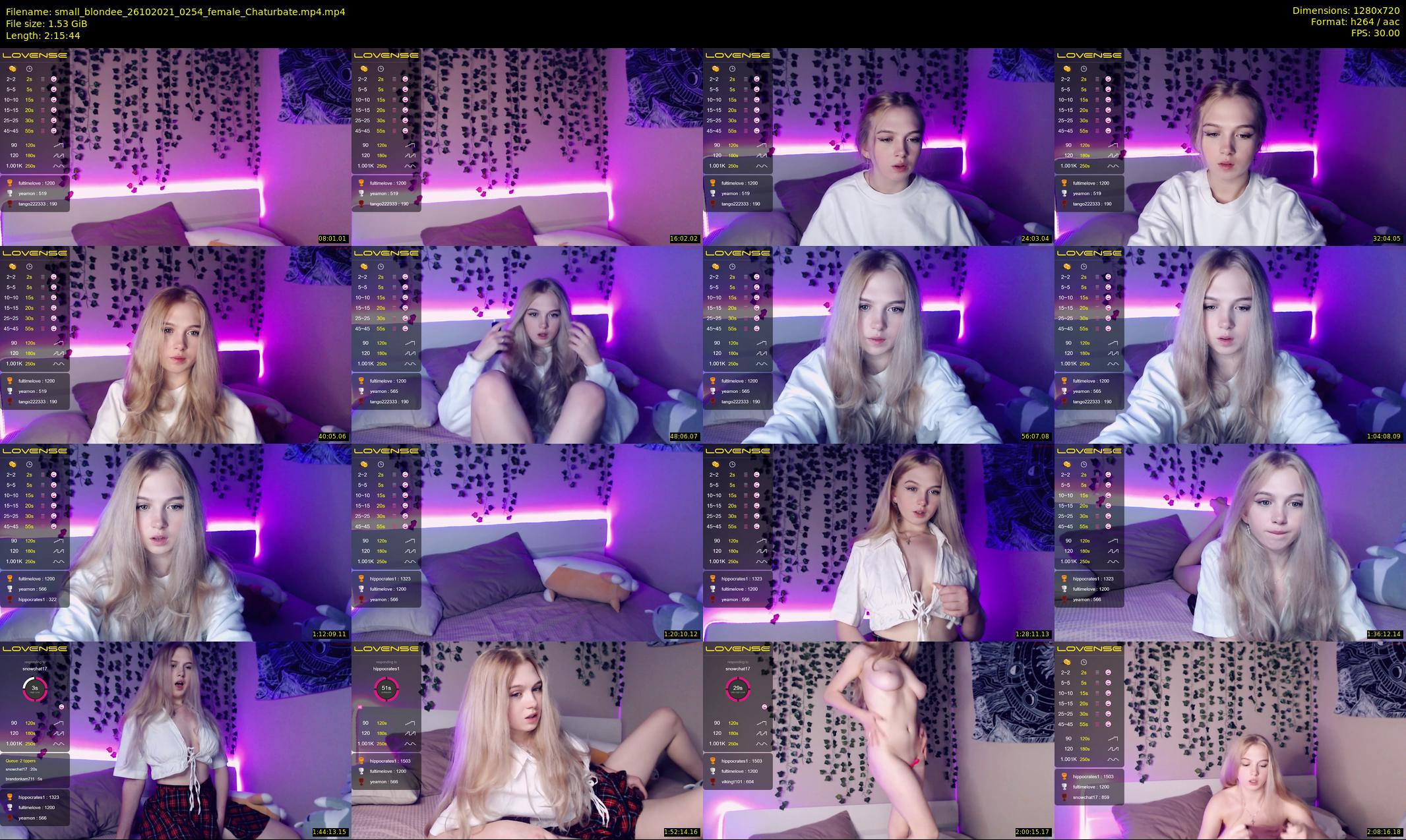 small_blondee — 136 minute Chaturbate female cam show recording, 720p, Oct 26, 2021