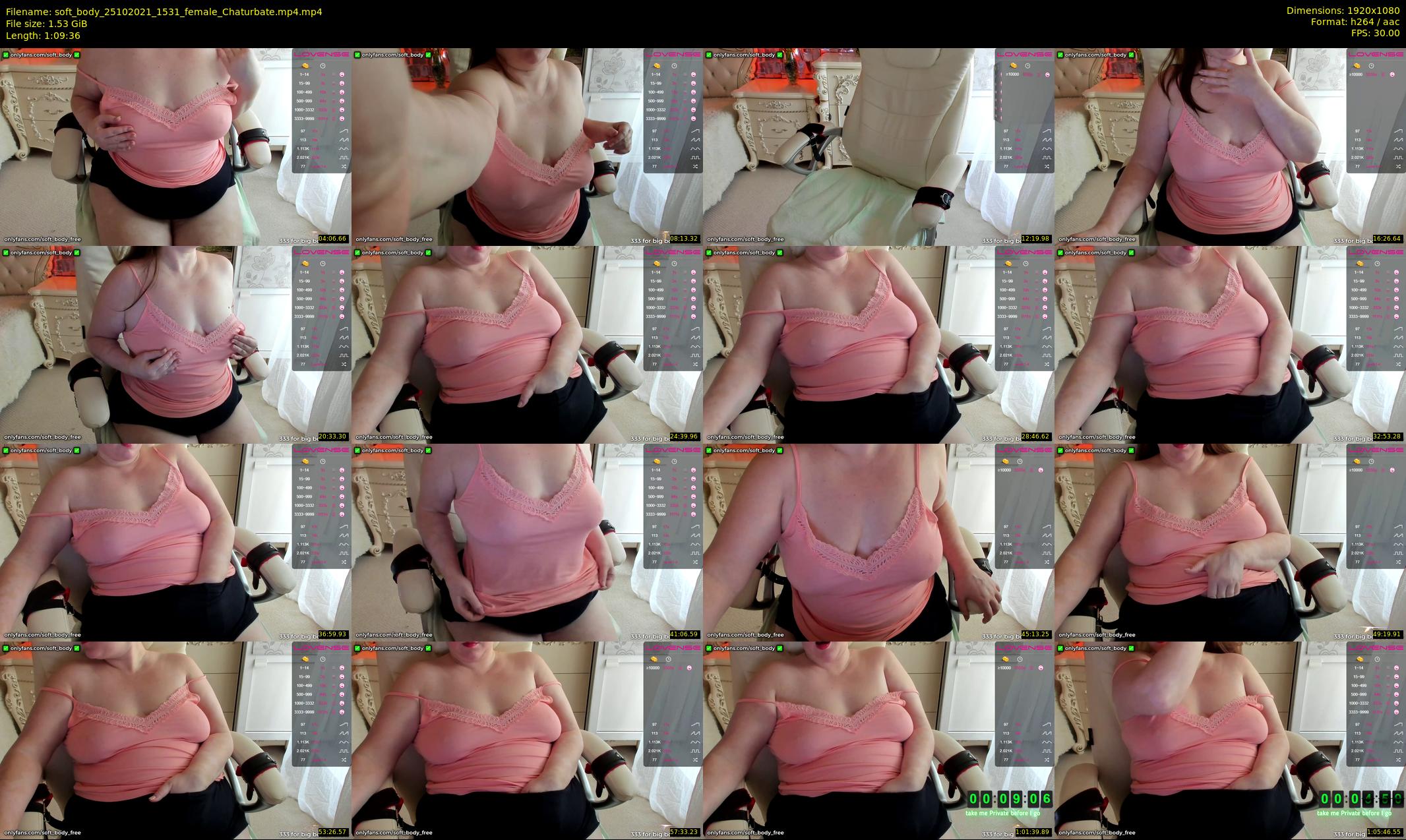 soft_body — 70 minute Chaturbate female cam show recording, 1080p, Oct 25, 2021