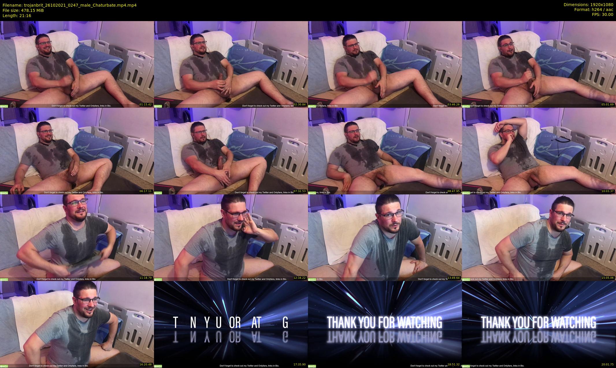 trojanbrit — 22 minute Chaturbate male cam show recording, 1080p, Oct 26, 2021