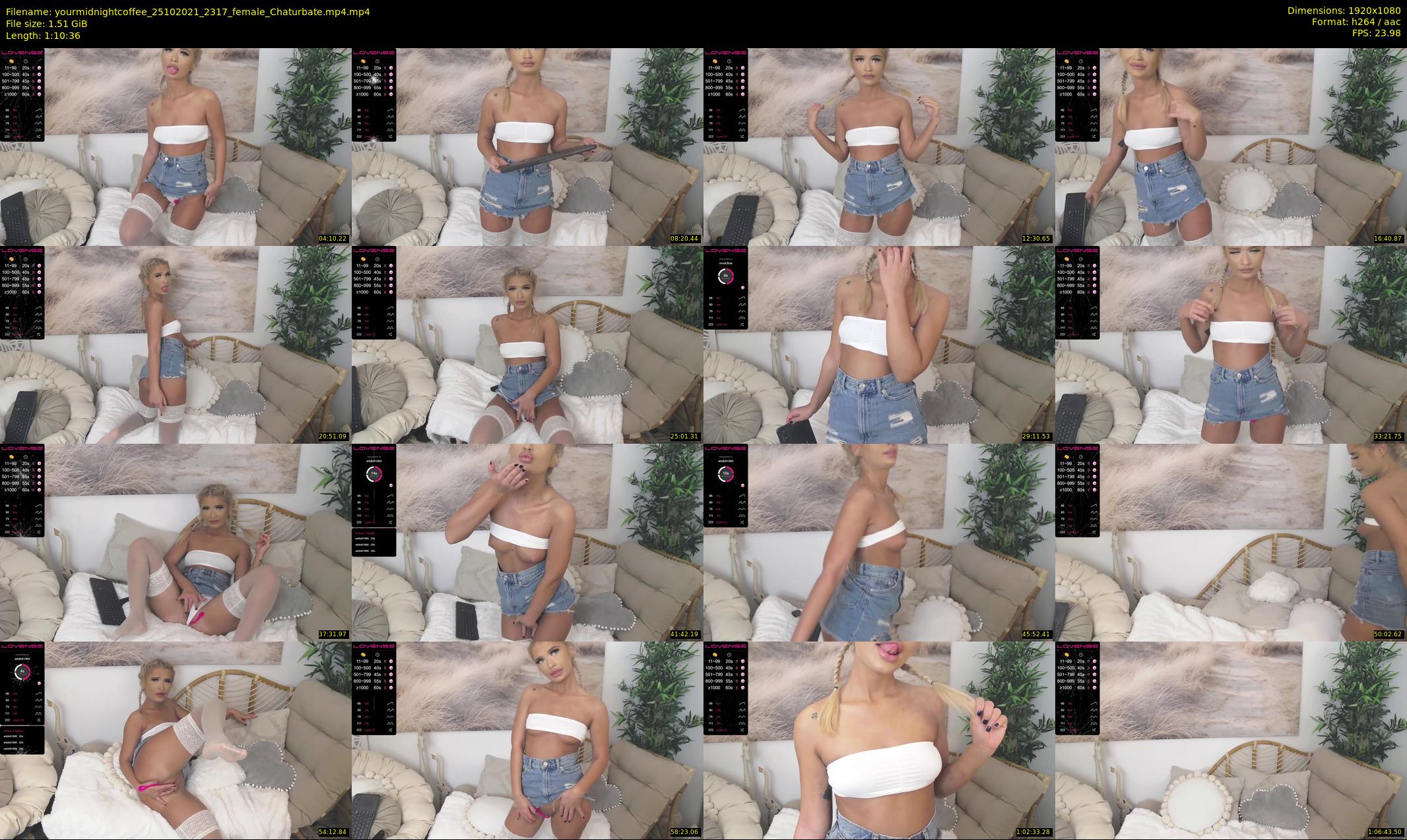 yourmidnightcoffee — 71 minute Chaturbate female cam show recording, 1080p, Oct 25, 2021