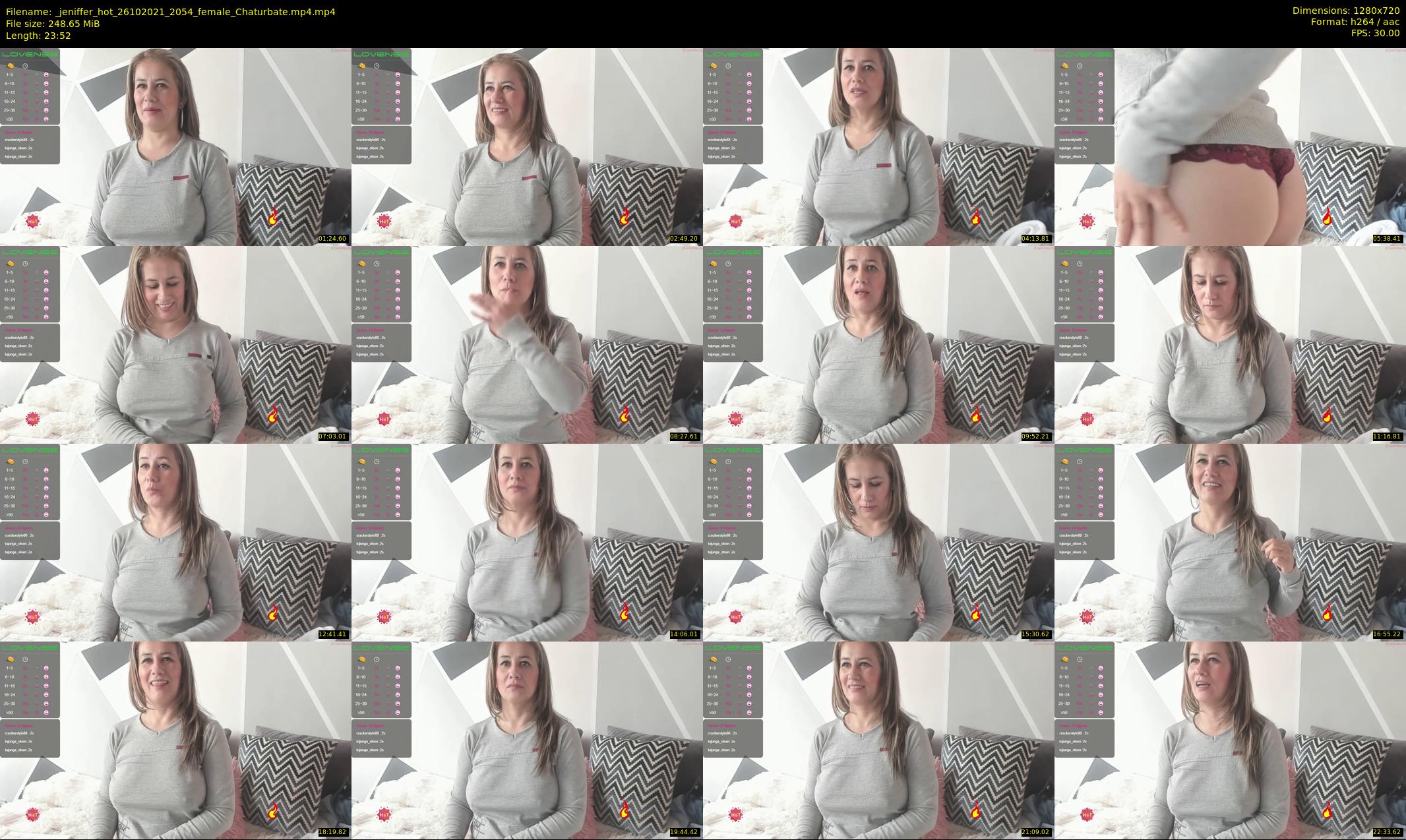 _jeniffer_hot — 24 minute Chaturbate female cam show recording, 720p, Oct 26, 2021