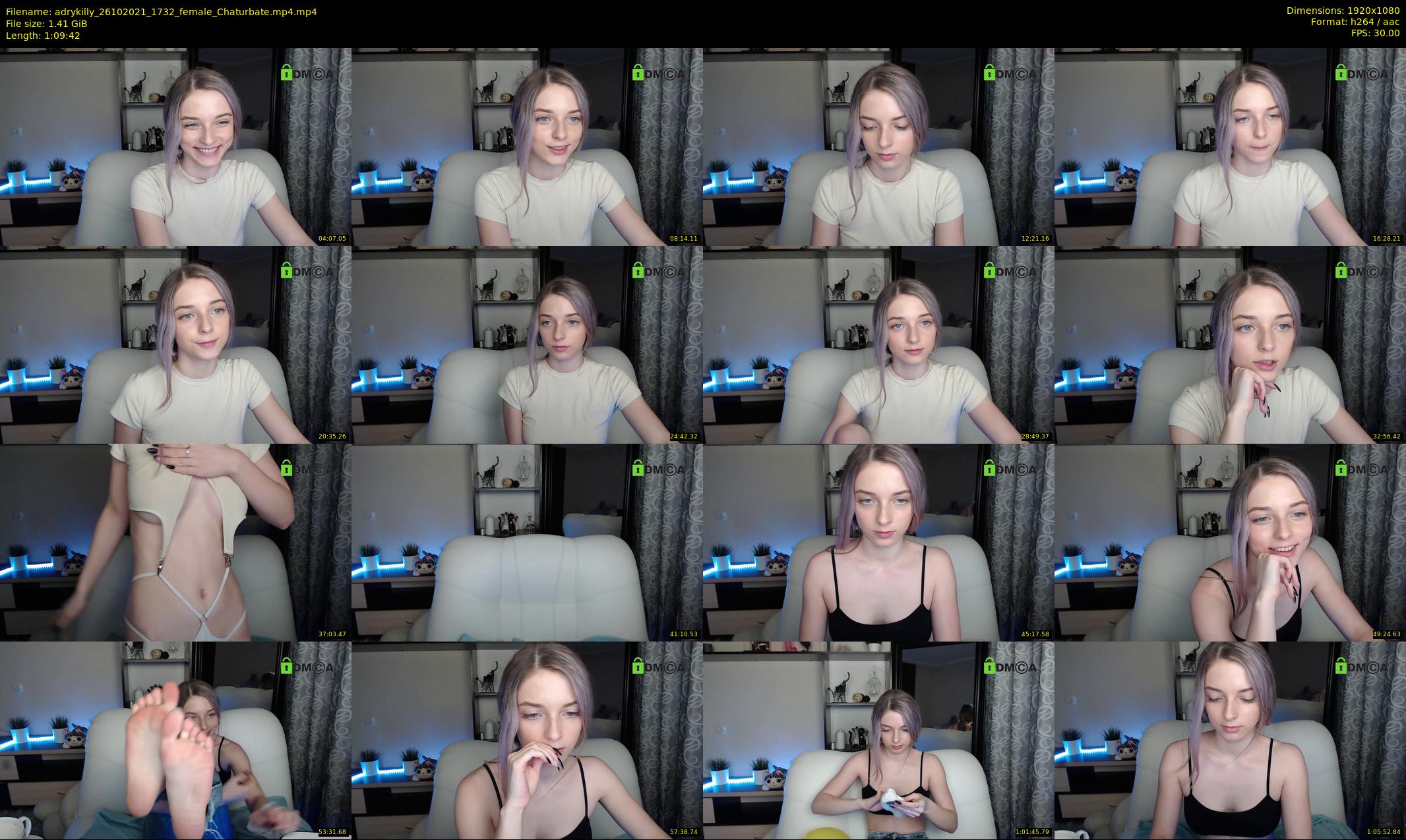 adrykilly — 70 minute Chaturbate female cam show recording, 1080p, Oct 26, 2021