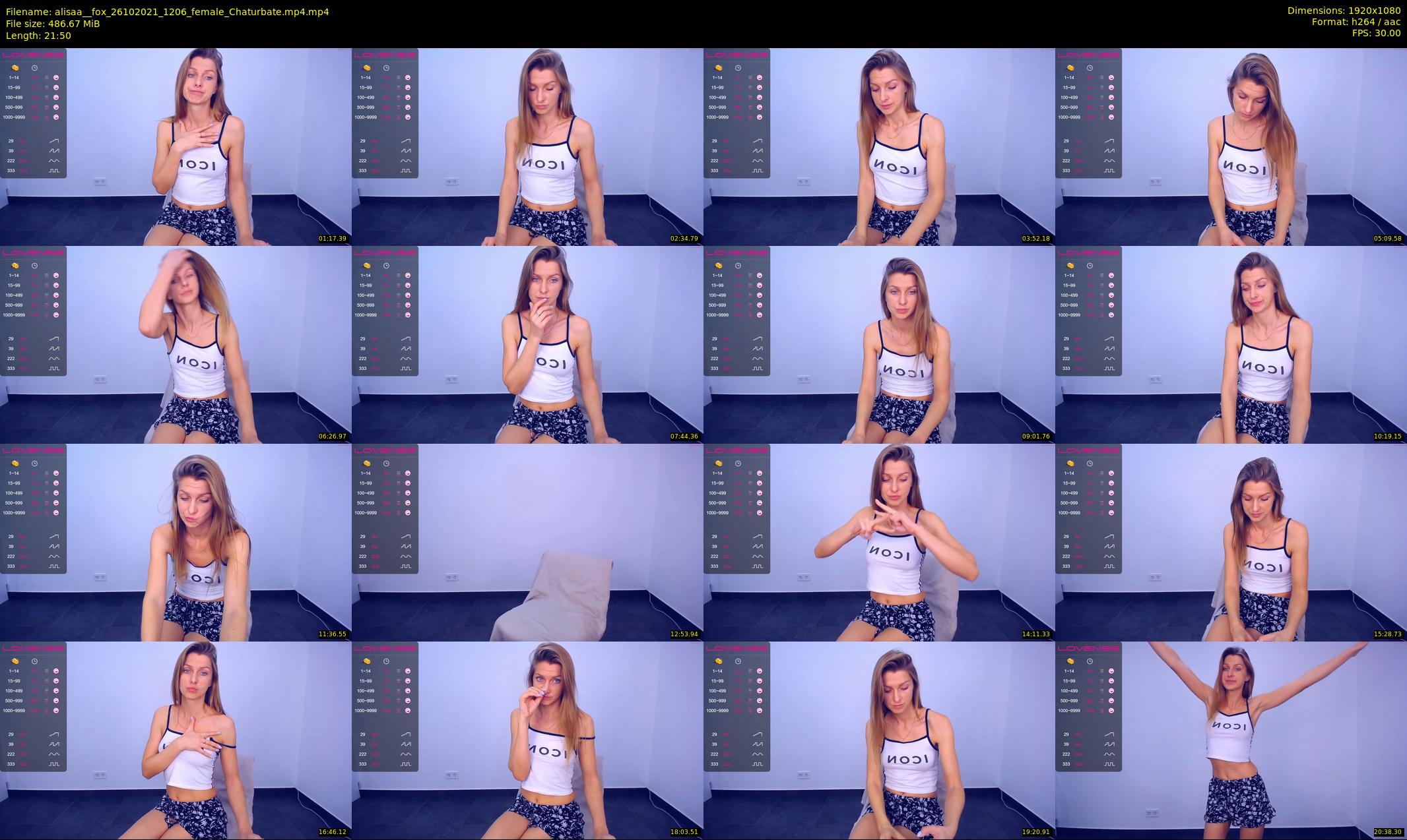 alisaa__fox — 22 minute Chaturbate female cam show recording, 1080p, Oct 26, 2021