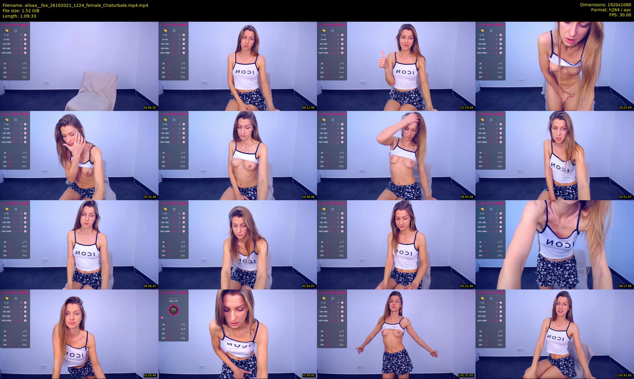 alisaa__fox — 70 minute Chaturbate female cam show recording, 1080p, Oct 26, 2021
