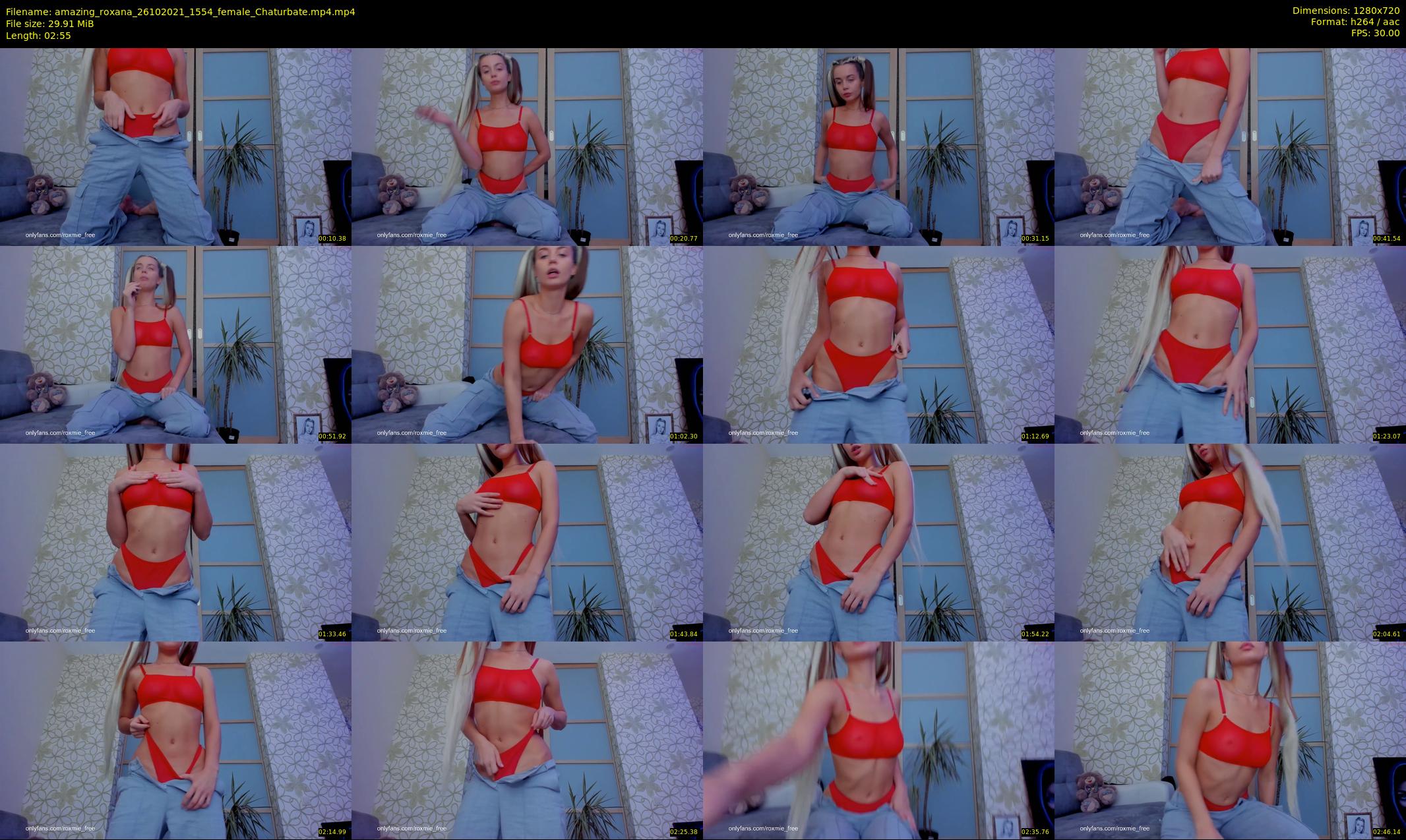 amazing_roxana — 3 minute Chaturbate female cam show recording, 720p, Oct 26, 2021
