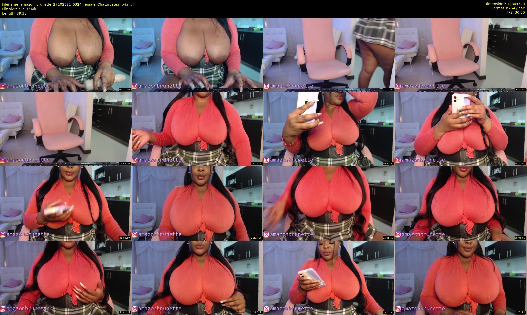amazon_brunette — 40 minute Chaturbate female cam show recording, 720p, Oct 27, 2021