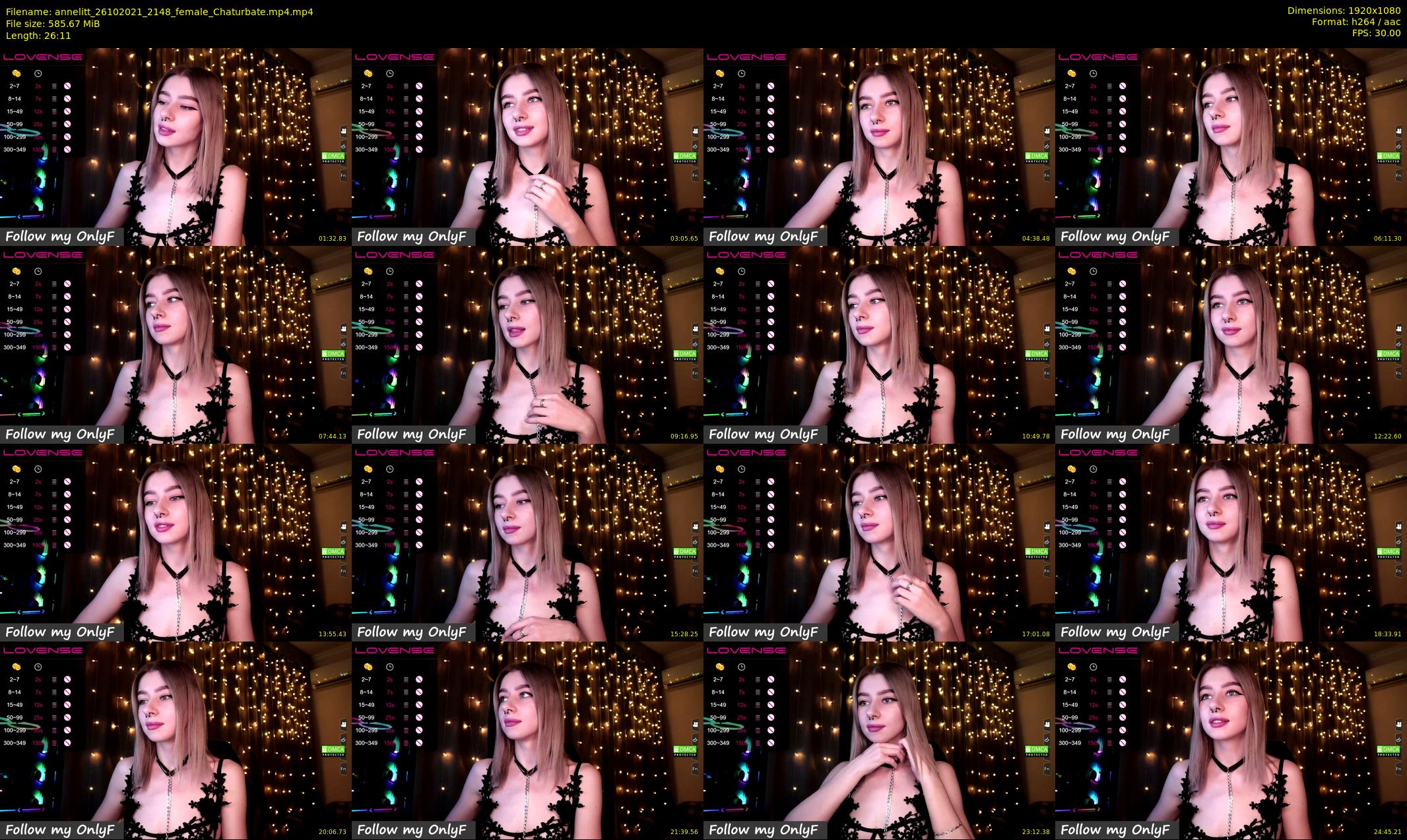 annelitt — 27 minute Chaturbate female cam show recording, 1080p, Oct 26, 2021