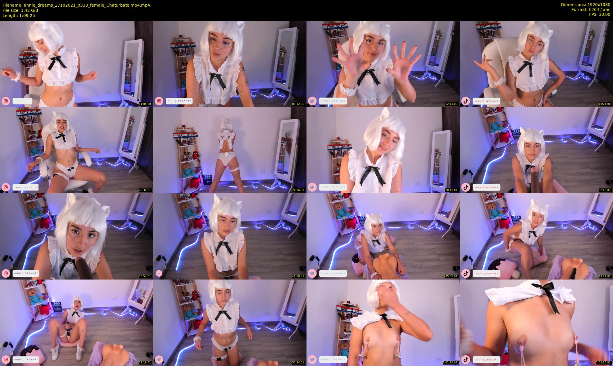 annie_dreams — 70 minute Chaturbate female cam show recording, 1080p, Oct 27, 2021