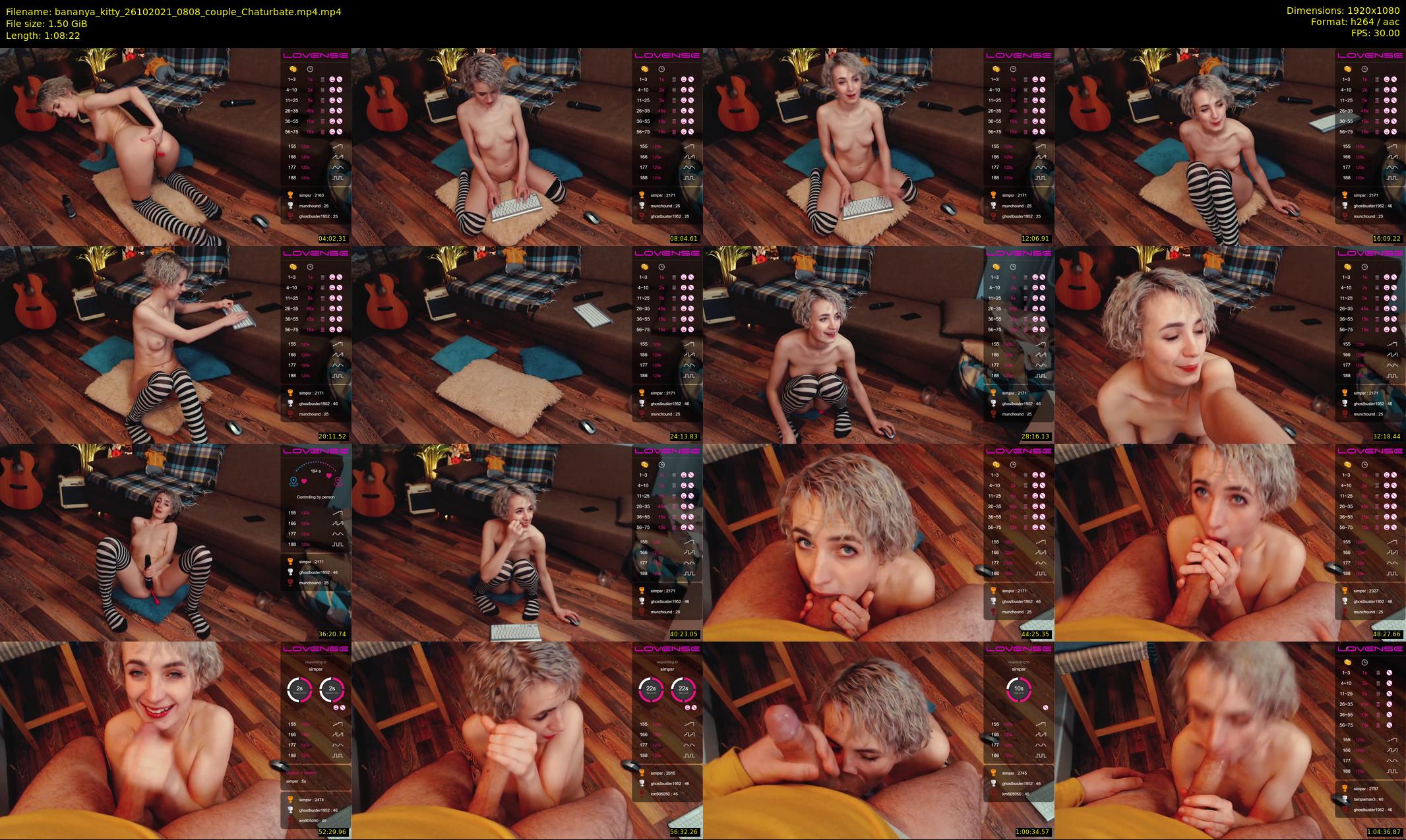bananya_kitty — 69 minute Chaturbate couple cam show recording, 1080p, Oct 26, 2021