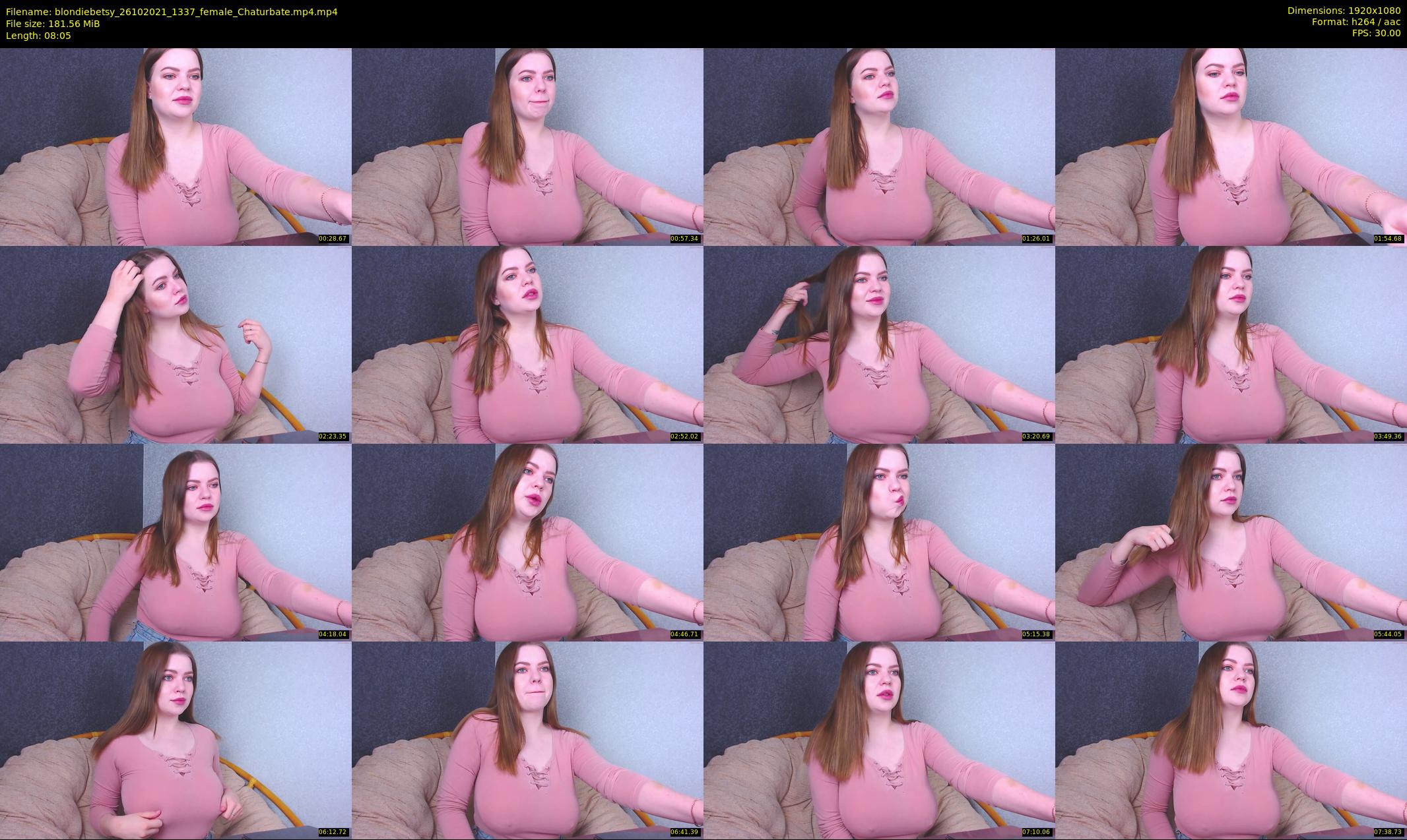 blondiebetsy — 9 minute Chaturbate female cam show recording, 1080p, Oct 26, 2021