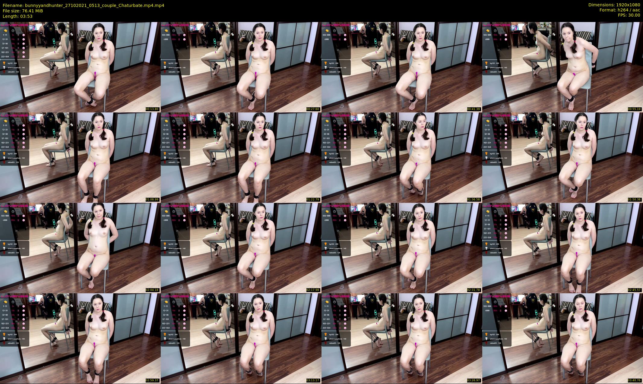 bunnyyandhunter — 4 minute Chaturbate couple cam show recording, 1080p, Oct 27, 2021