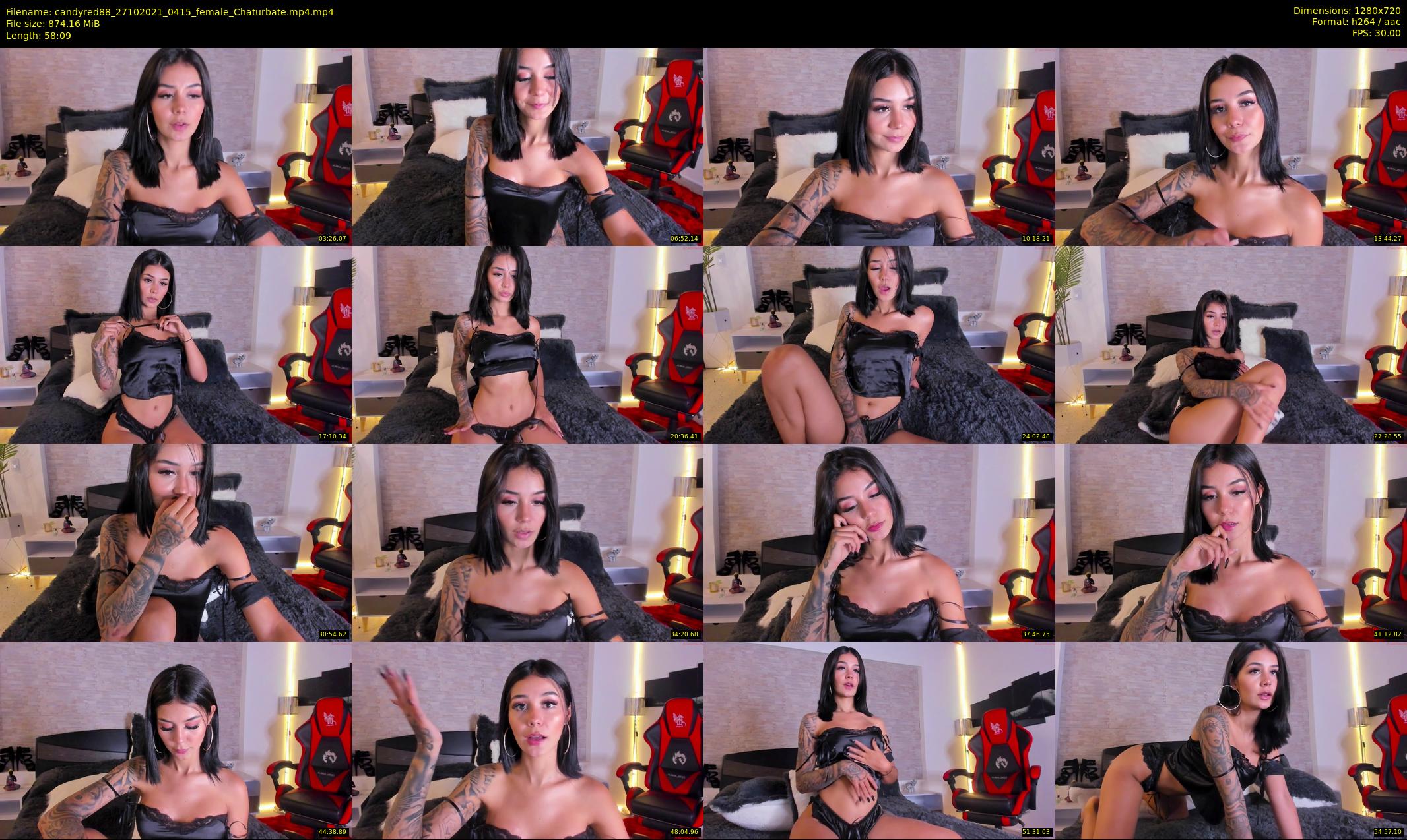 candyred88 — 59 minute Chaturbate female cam show recording, 720p, Oct 27, 2021