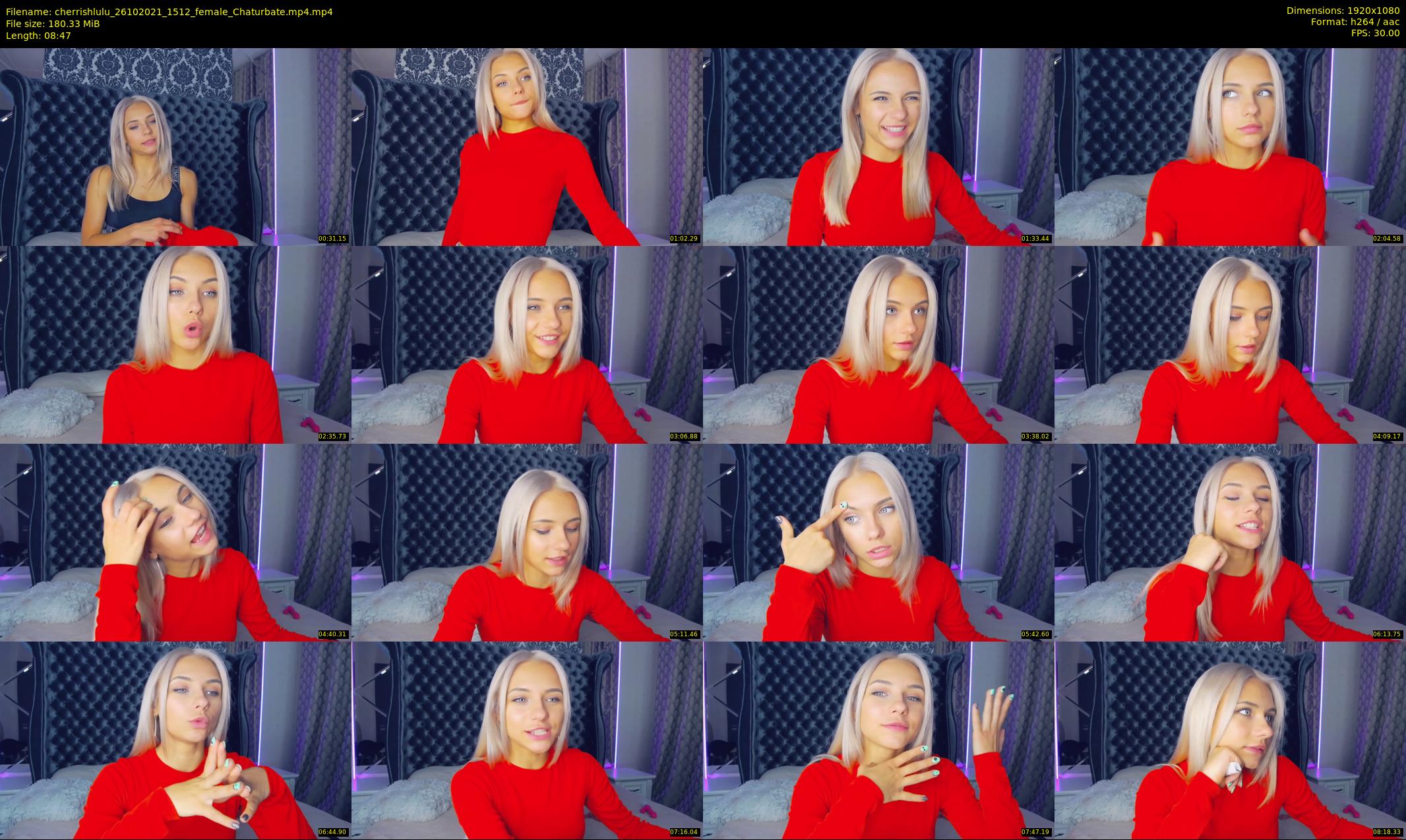 cherrishlulu — 9 minute Chaturbate female cam show recording, 1080p, Oct 26, 2021