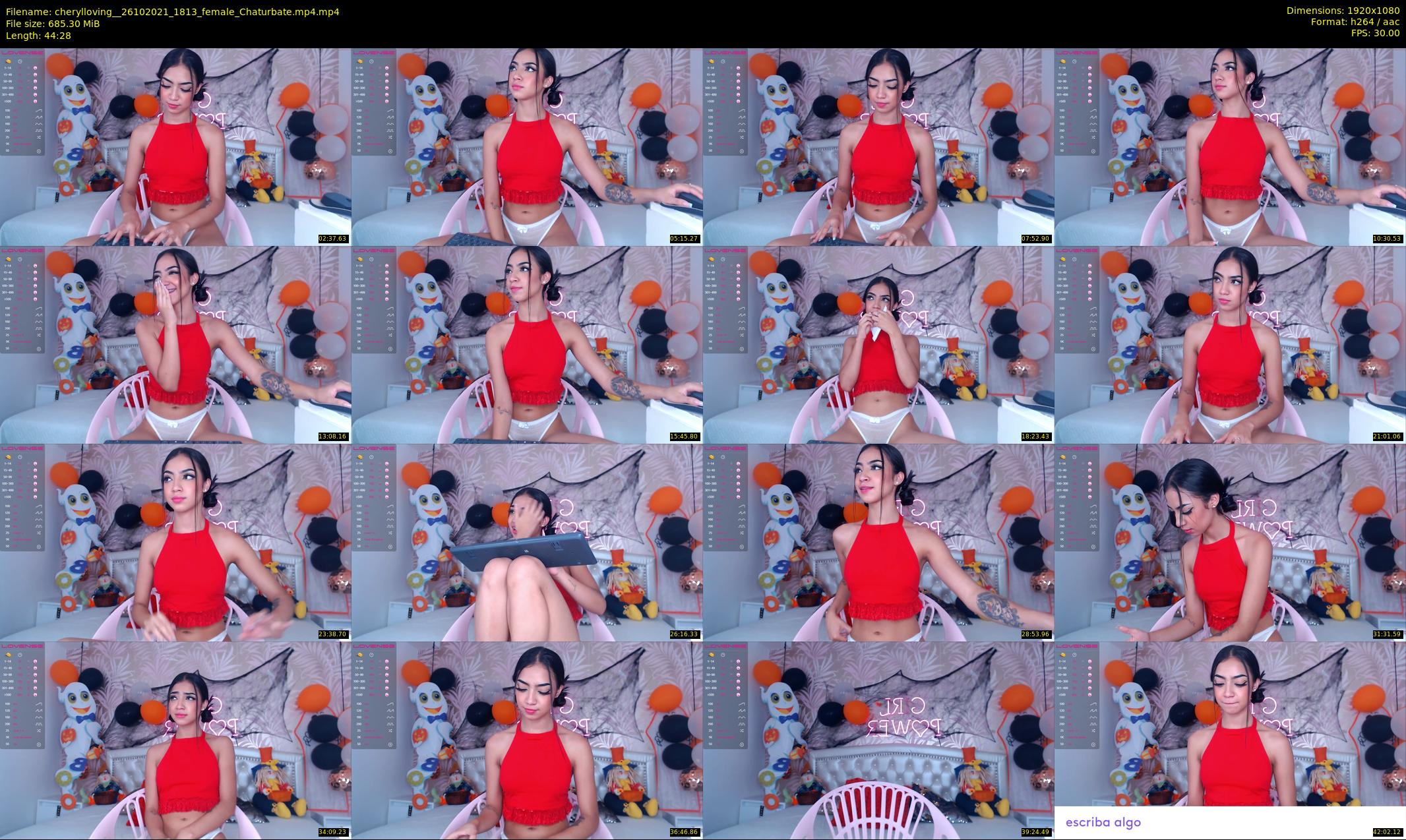 cherylloving_ — 45 minute Chaturbate female cam show recording, 1080p, Oct 26, 2021