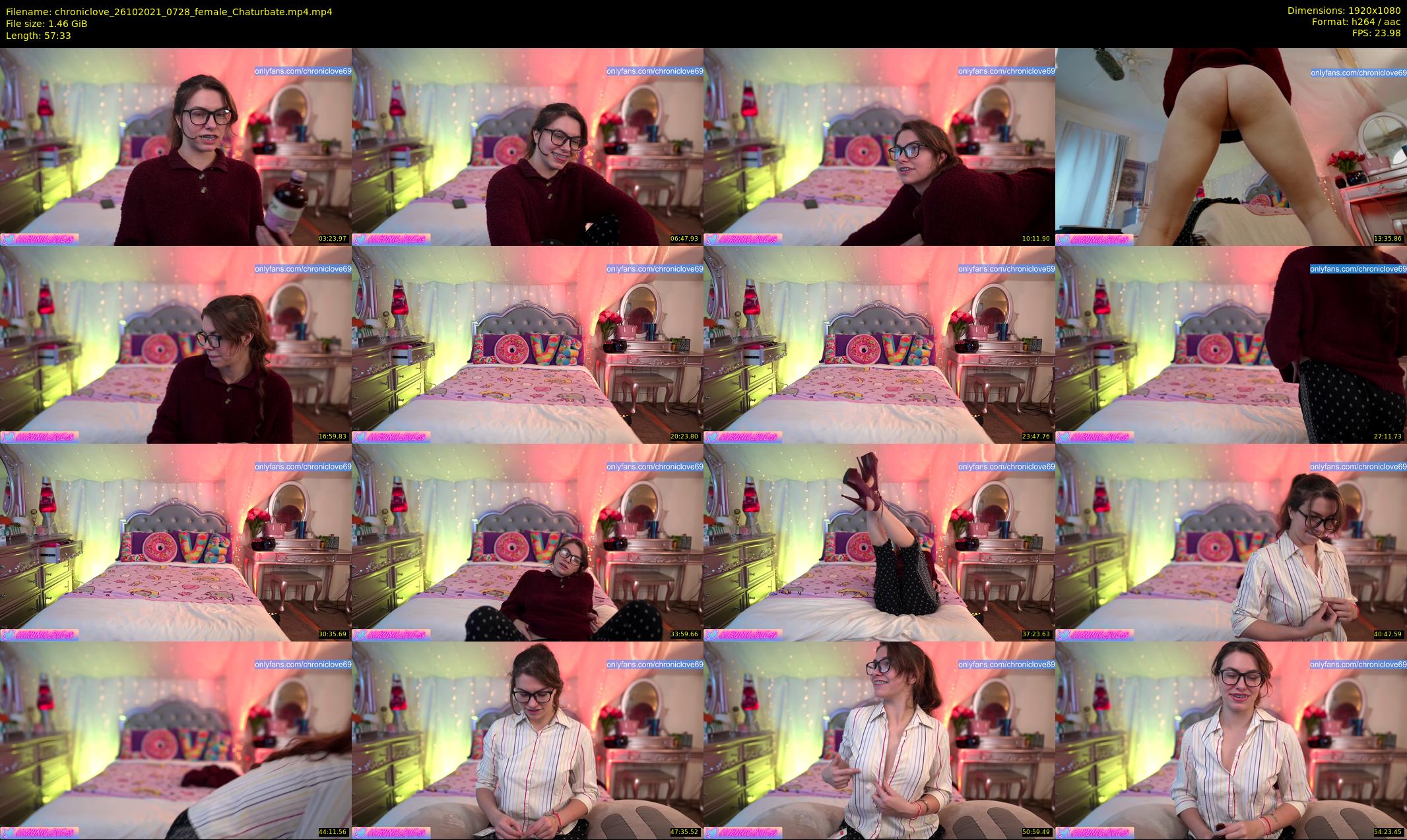 chroniclove — 58 minute Chaturbate female cam show recording, 1080p, Oct 26, 2021