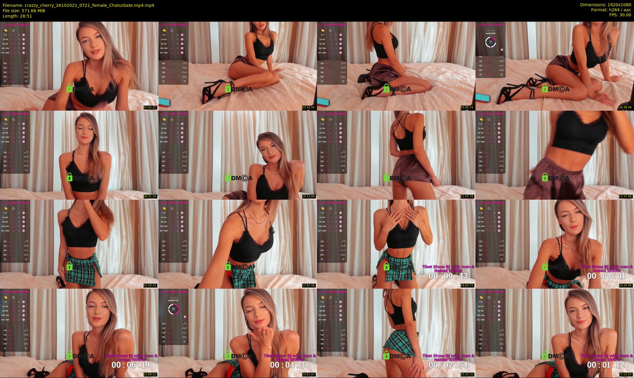 crazzy_cherry — 29 minute Chaturbate female cam show recording, 1080p, Oct 26, 2021