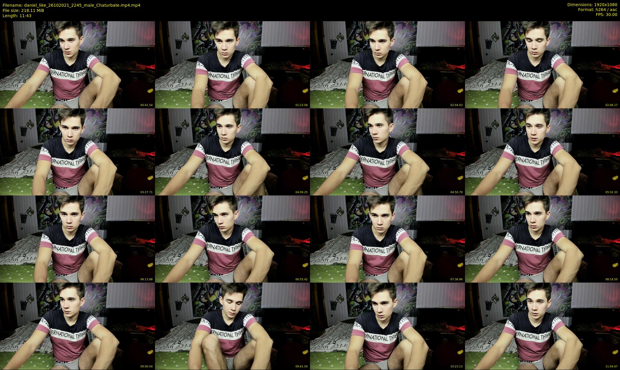 daniel_like — 12 minute Chaturbate male cam show recording, 1080p, Oct 26, 2021
