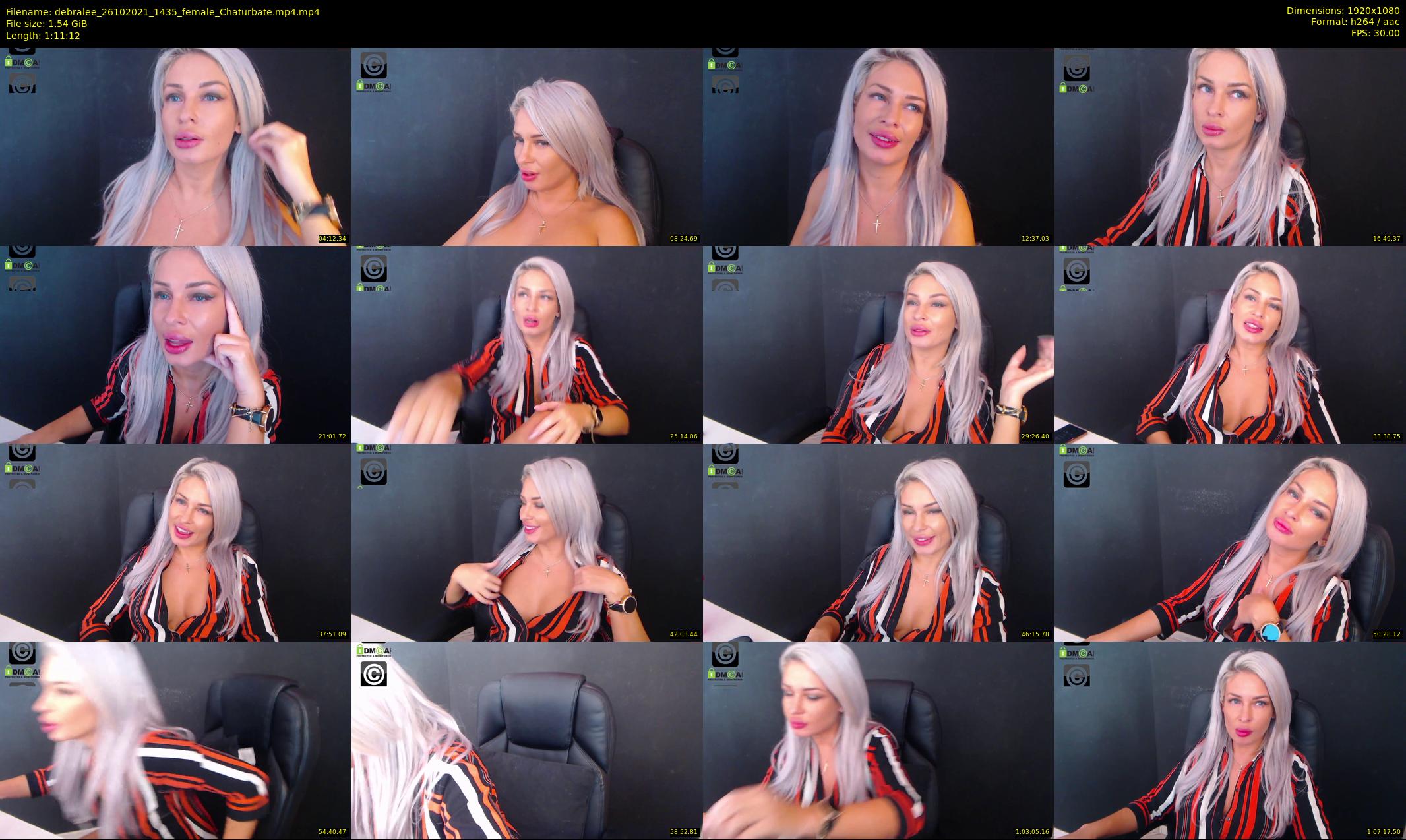 debralee — 72 minute Chaturbate female cam show recording, 1080p, Oct 26, 2021