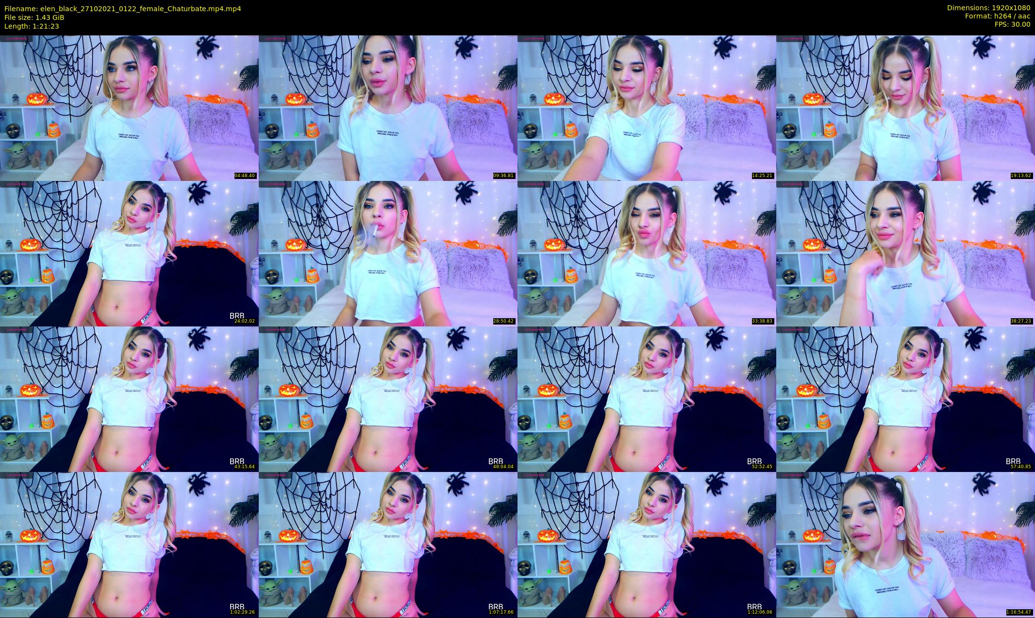elen_black — 82 minute Chaturbate female cam show recording, 1080p, Oct 27, 2021