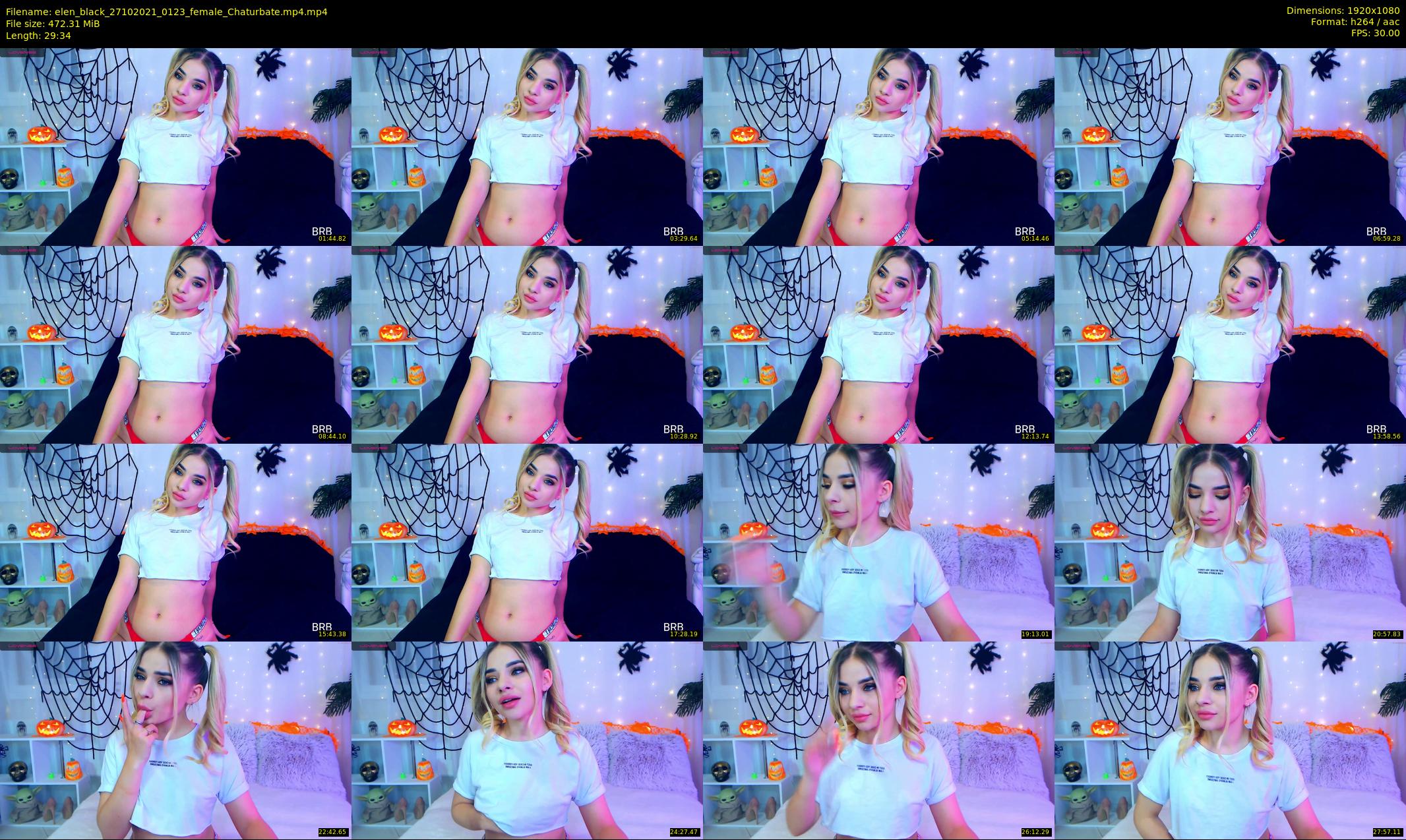 elen_black — 30 minute Chaturbate female cam show recording, 1080p, Oct 27, 2021