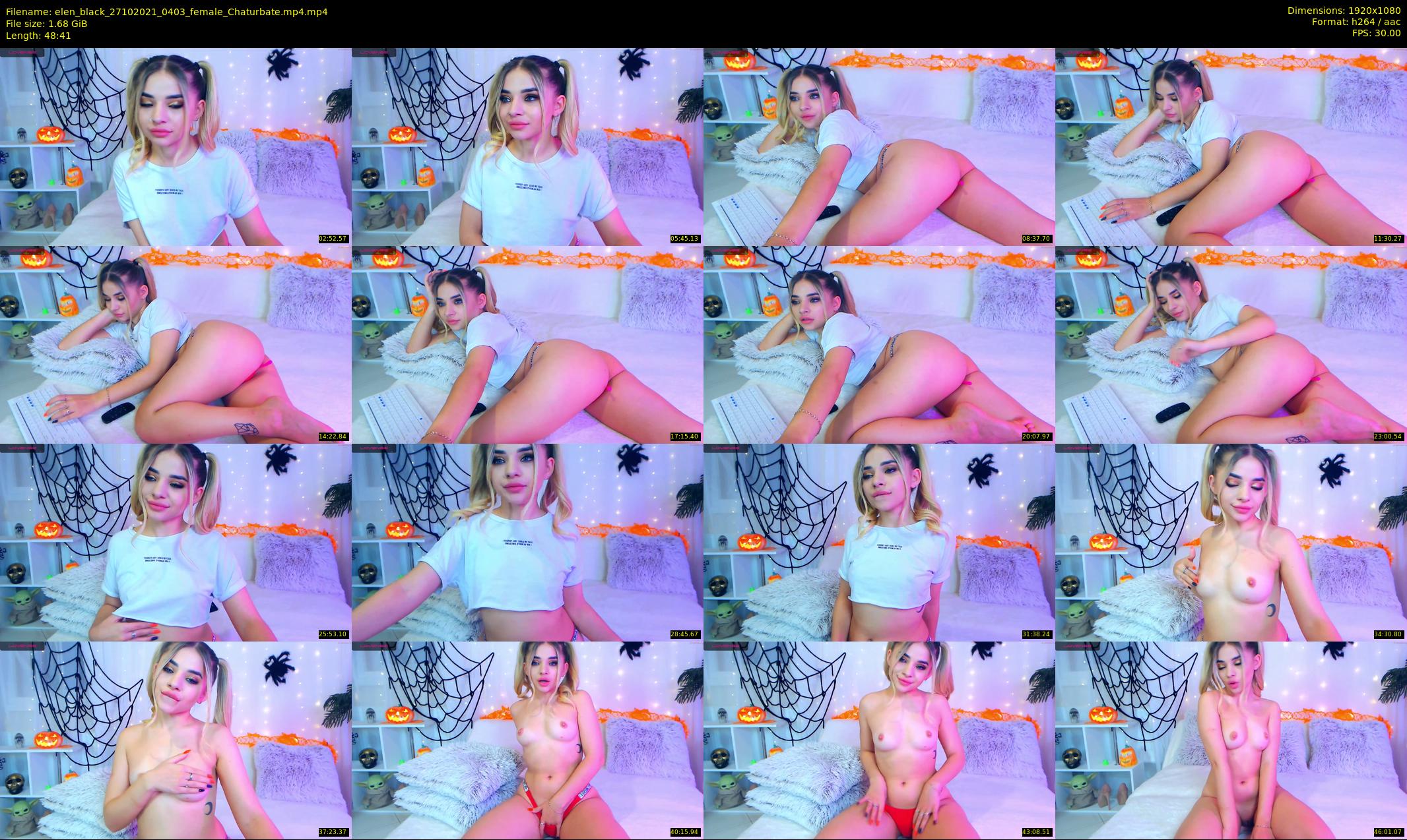 elen_black — 49 minute Chaturbate female cam show recording, 1080p, Oct 27, 2021