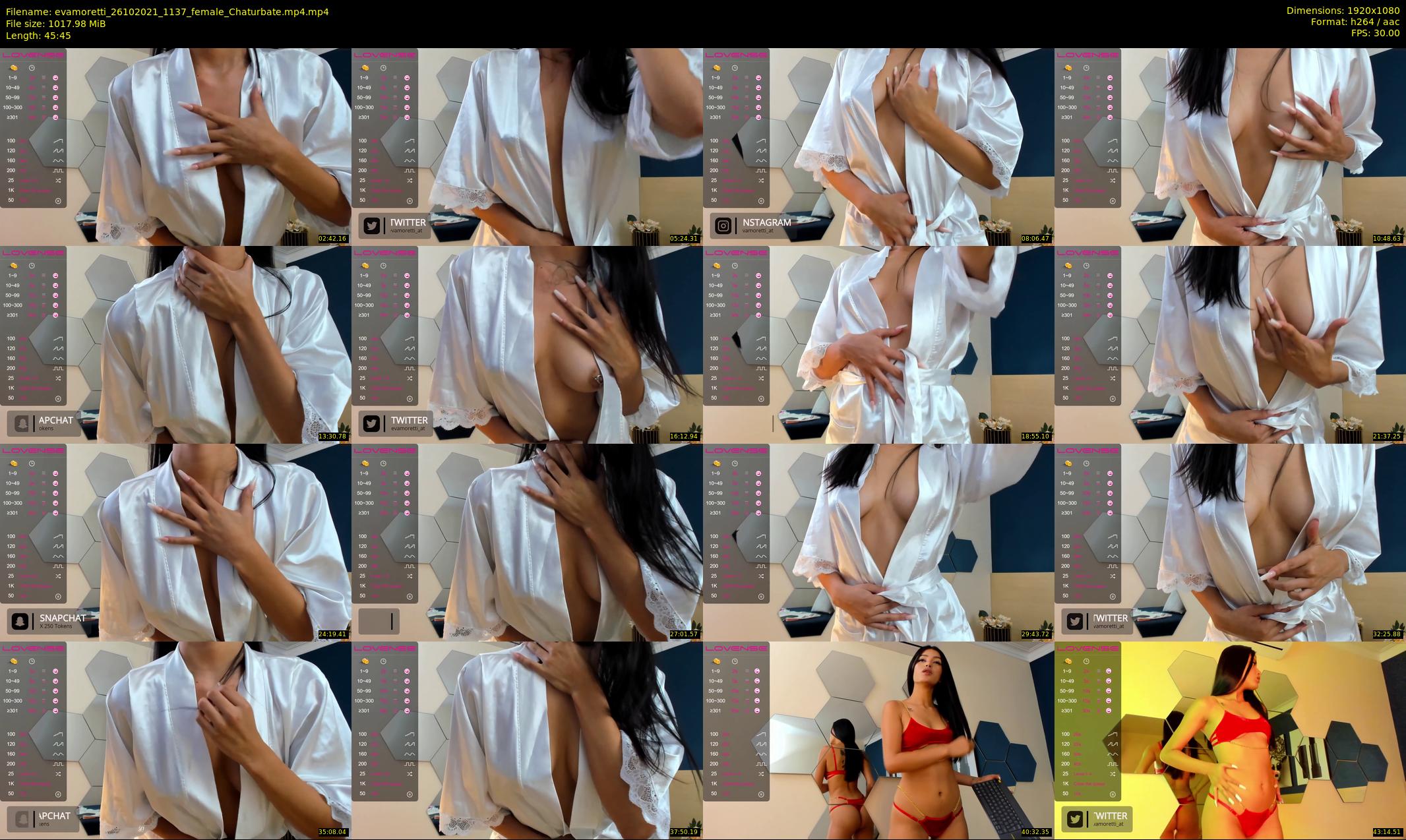evamoretti — 46 minute Chaturbate female cam show recording, 1080p, Oct 26, 2021
