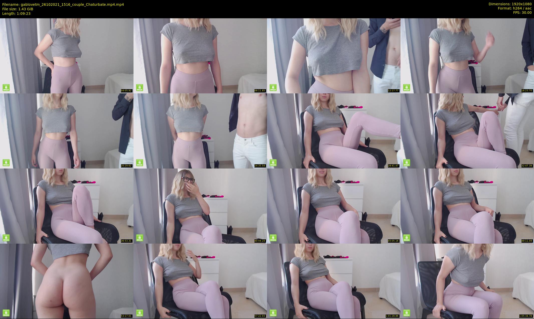 gablovetm — 70 minute Chaturbate couple cam show recording, 1080p, Oct 26, 2021