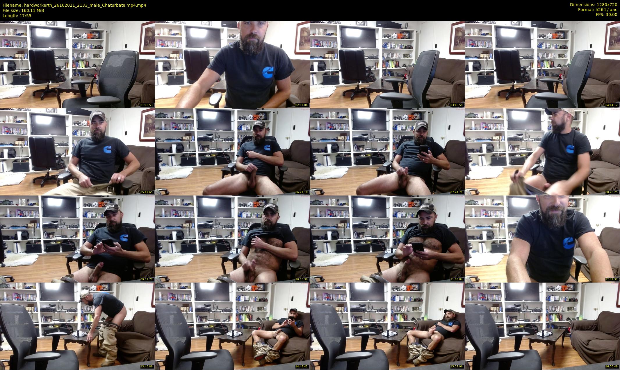 hardworkertn — 18 minute Chaturbate male cam show recording, 720p, Oct 26, 2021